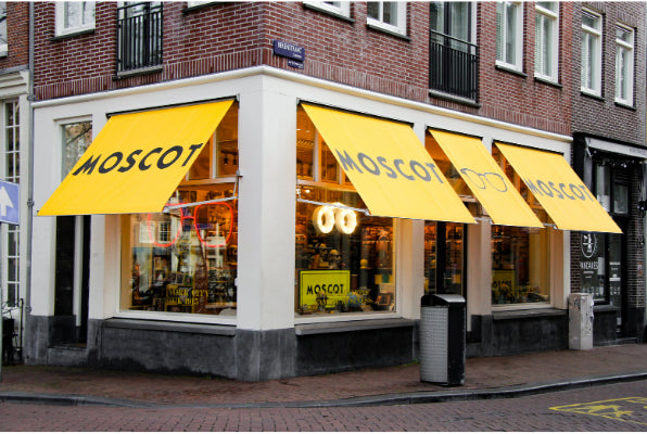 The MOSCOT Amsterdam Shop exterior