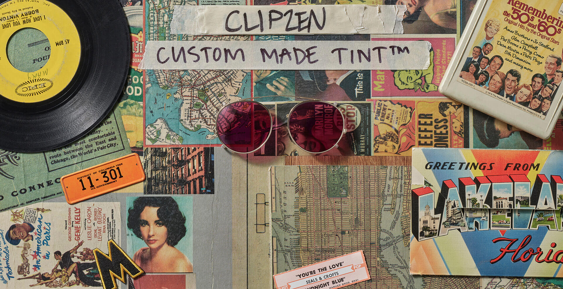 The CLIPZEN in Gold with Custom Made Tints™ The CLIPZEN in Gold with Custom Made Tints™