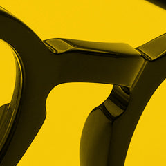 An acetate key hole style bridge