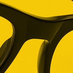 An acetate saddle style bridge