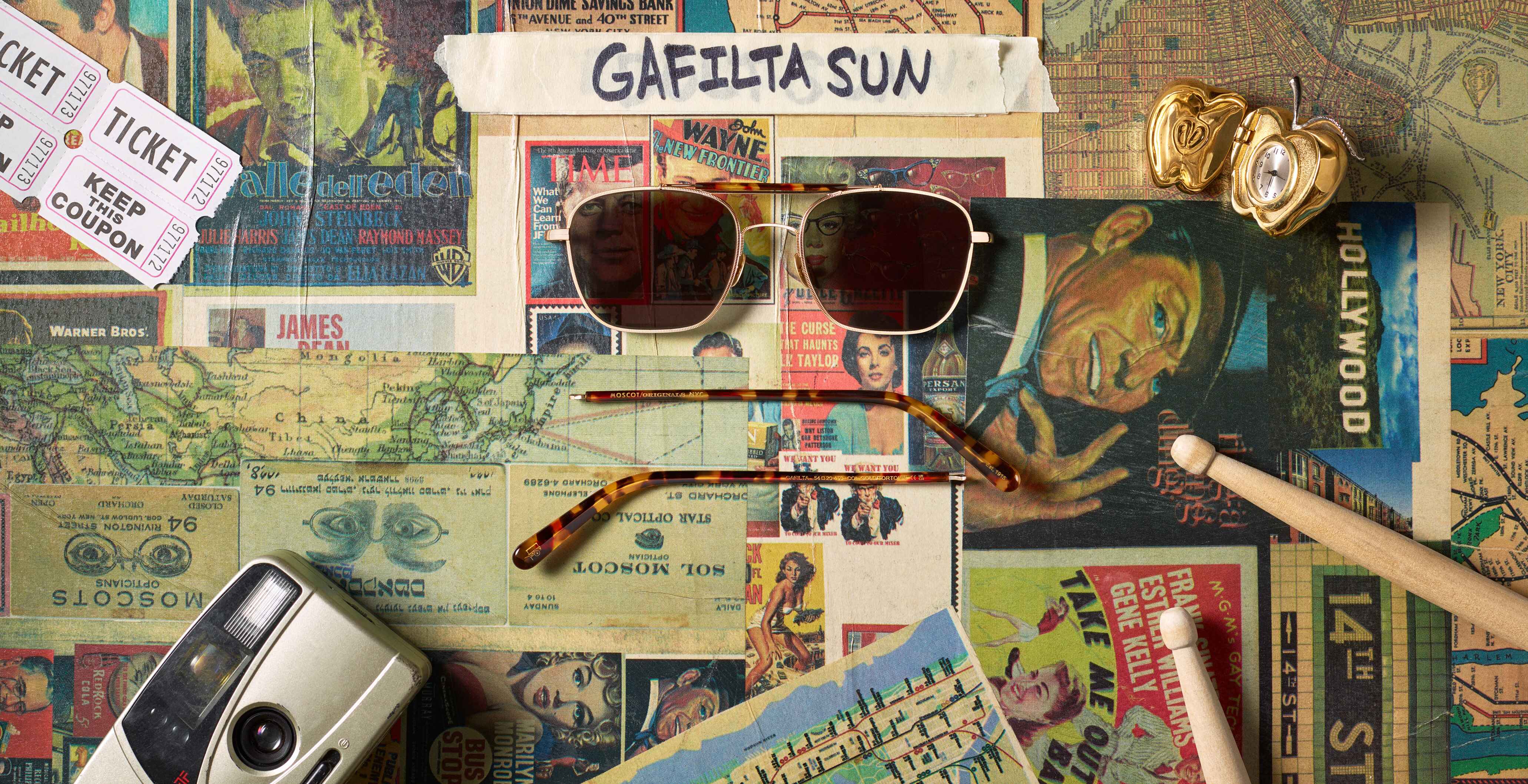 The GAFILTA SUN in Gold/Tortoise with G-15 Glass Lenses The GAFILTA SUN in Gold/Tortoise with G-15 Glass Lenses