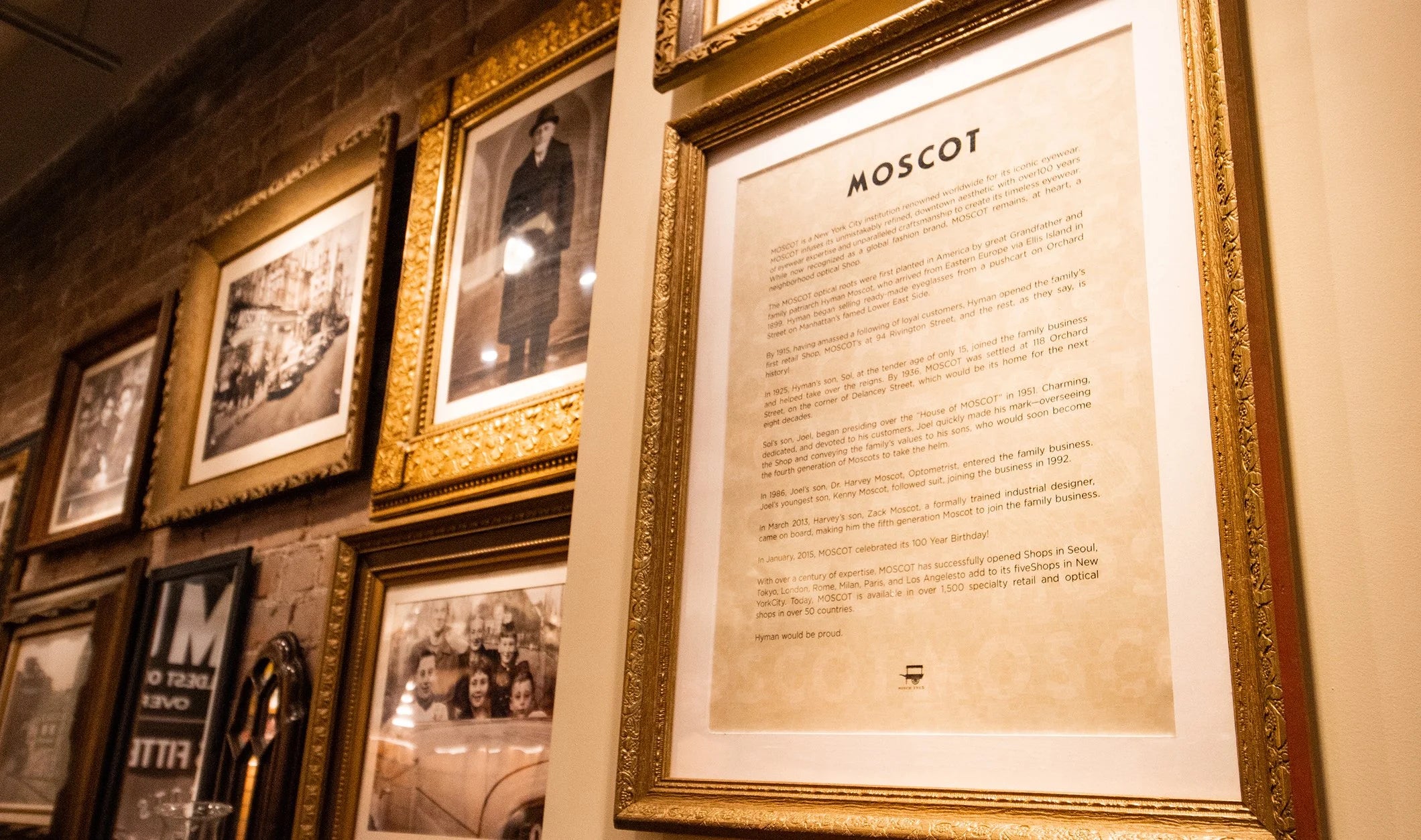 The MOSCOT Upper West Side Shop interior 3