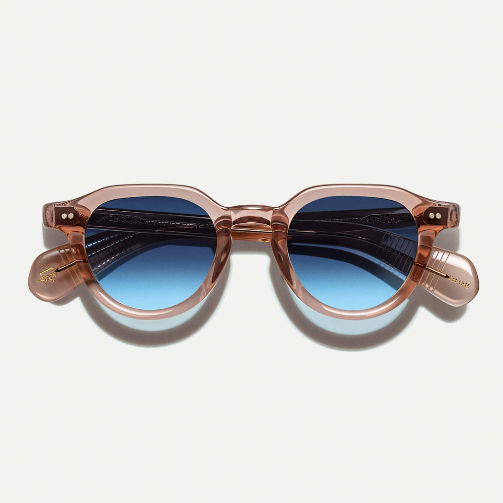 #color_vintage rose | The BAITSIM SUN in Vintage Rose with Denim Blue Tinted Lenses