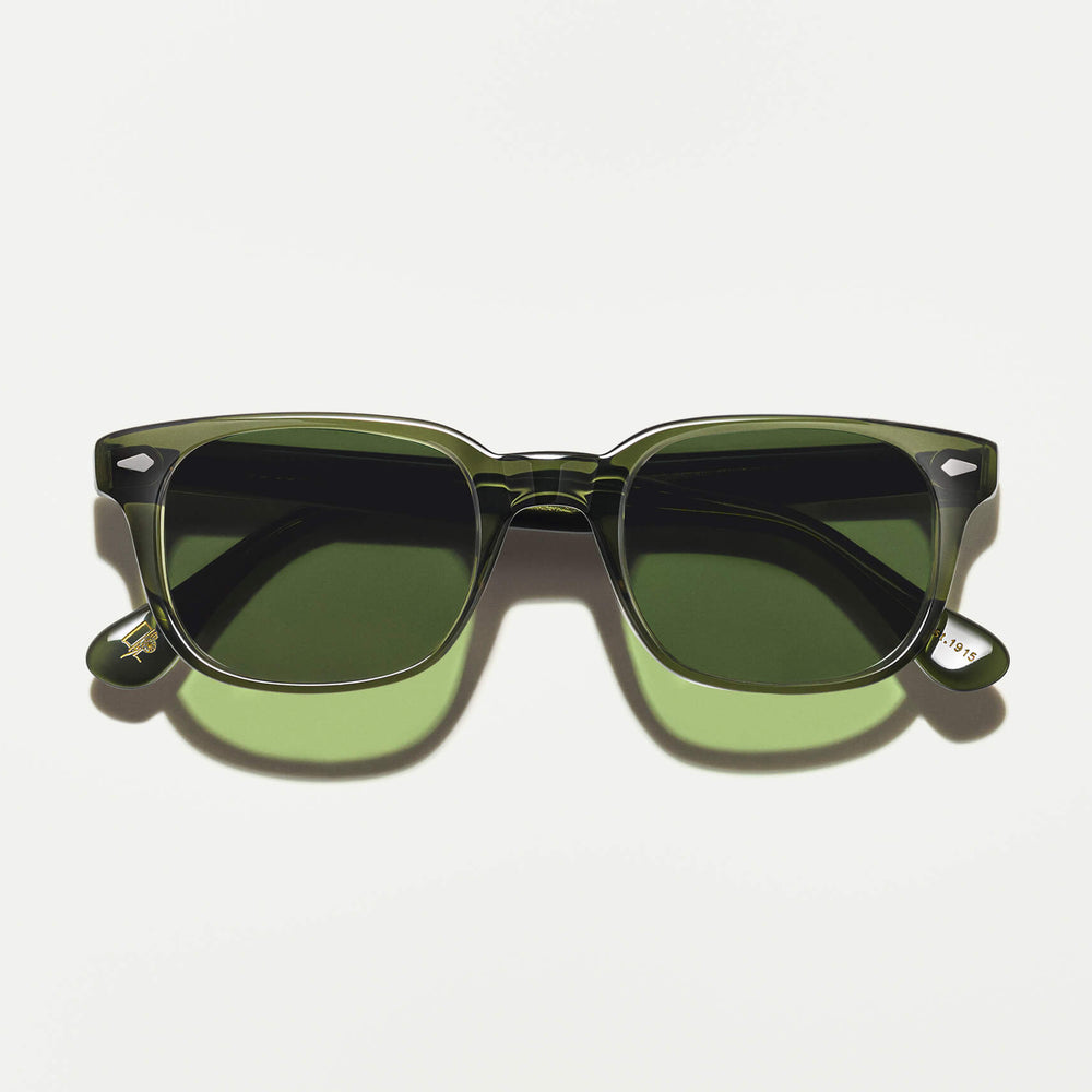 #color_dark green | The BOYCHIK SUN in Dark Green with Calibar Green Glass Lenses