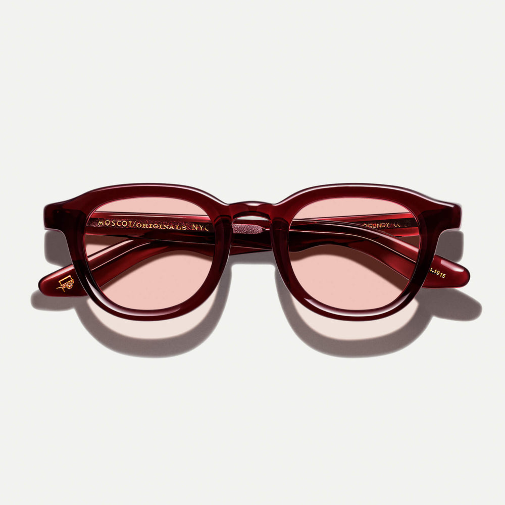 #color_burgundy | The DAHVEN in Burgundy with New York Rose Tinted Lenses