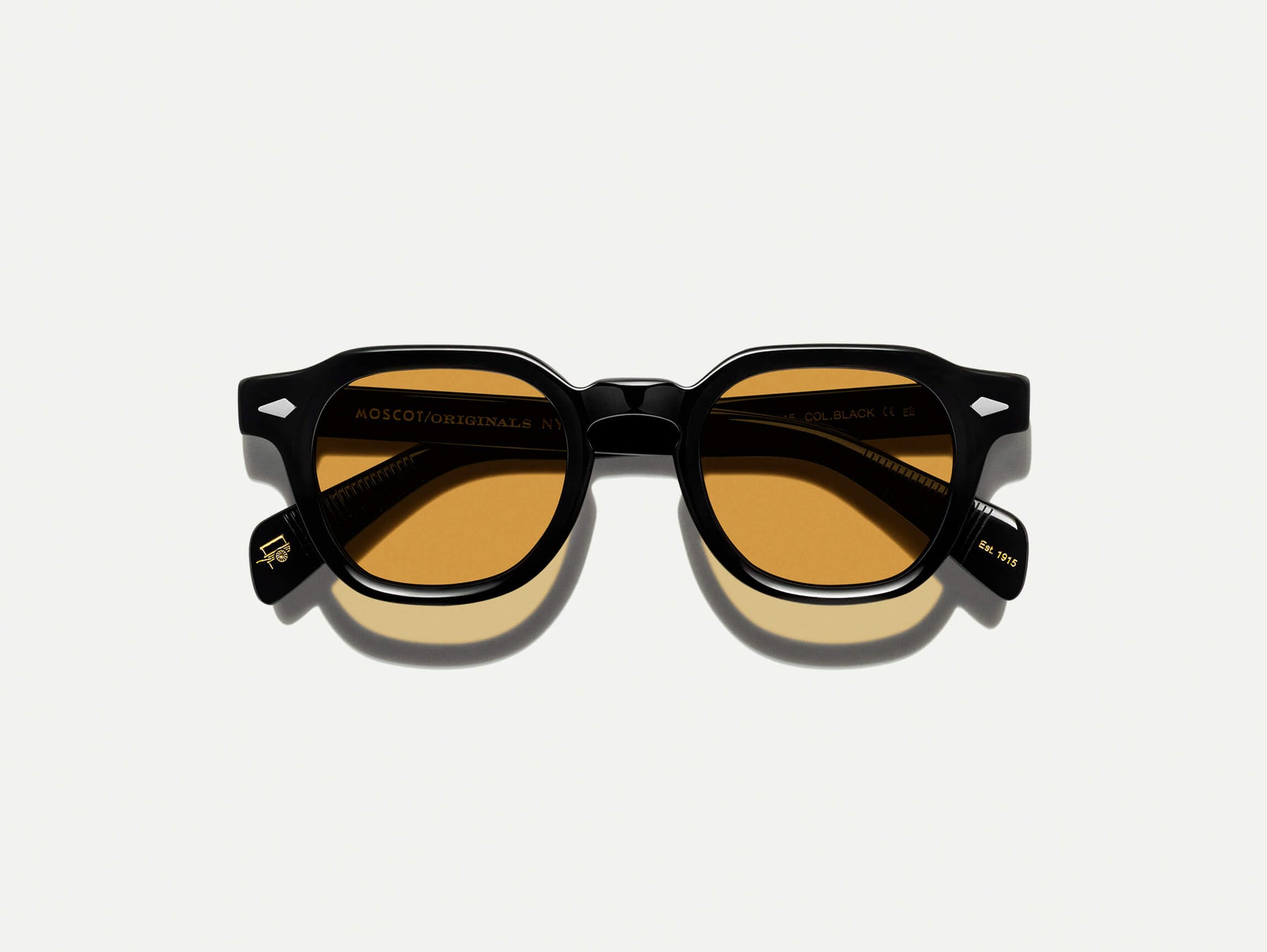 The DOLT in Black with Amber Tinted Lenses The DOLT in Black with Amber Tinted Lenses