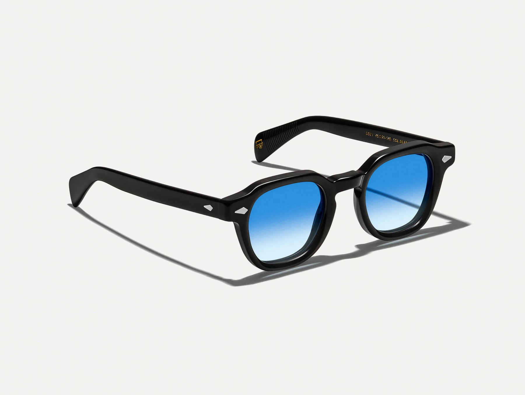 The DOLT in Black with Broadway Blue Fade Tinted Lenses The DOLT in Black with Broadway Blue Fade Tinted Lenses