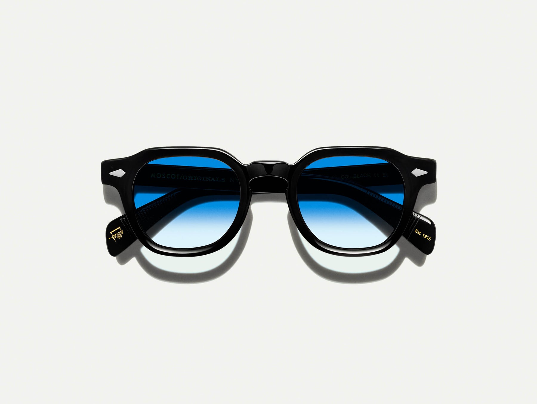 The DOLT in Black with Broadway Blue Fade Tinted Lenses The DOLT in Black with Broadway Blue Fade Tinted Lenses