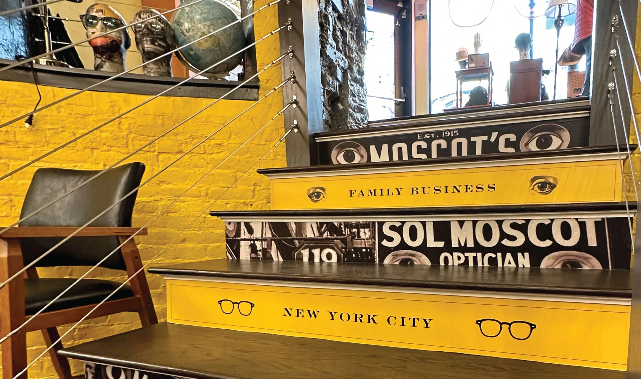 The MOSCOT Boston Shop interior