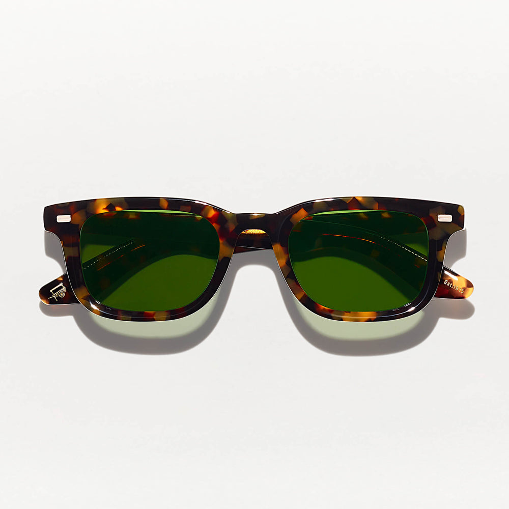 #color_tortoise | The KLUTZ SUN in Tortoise with Green Lenses