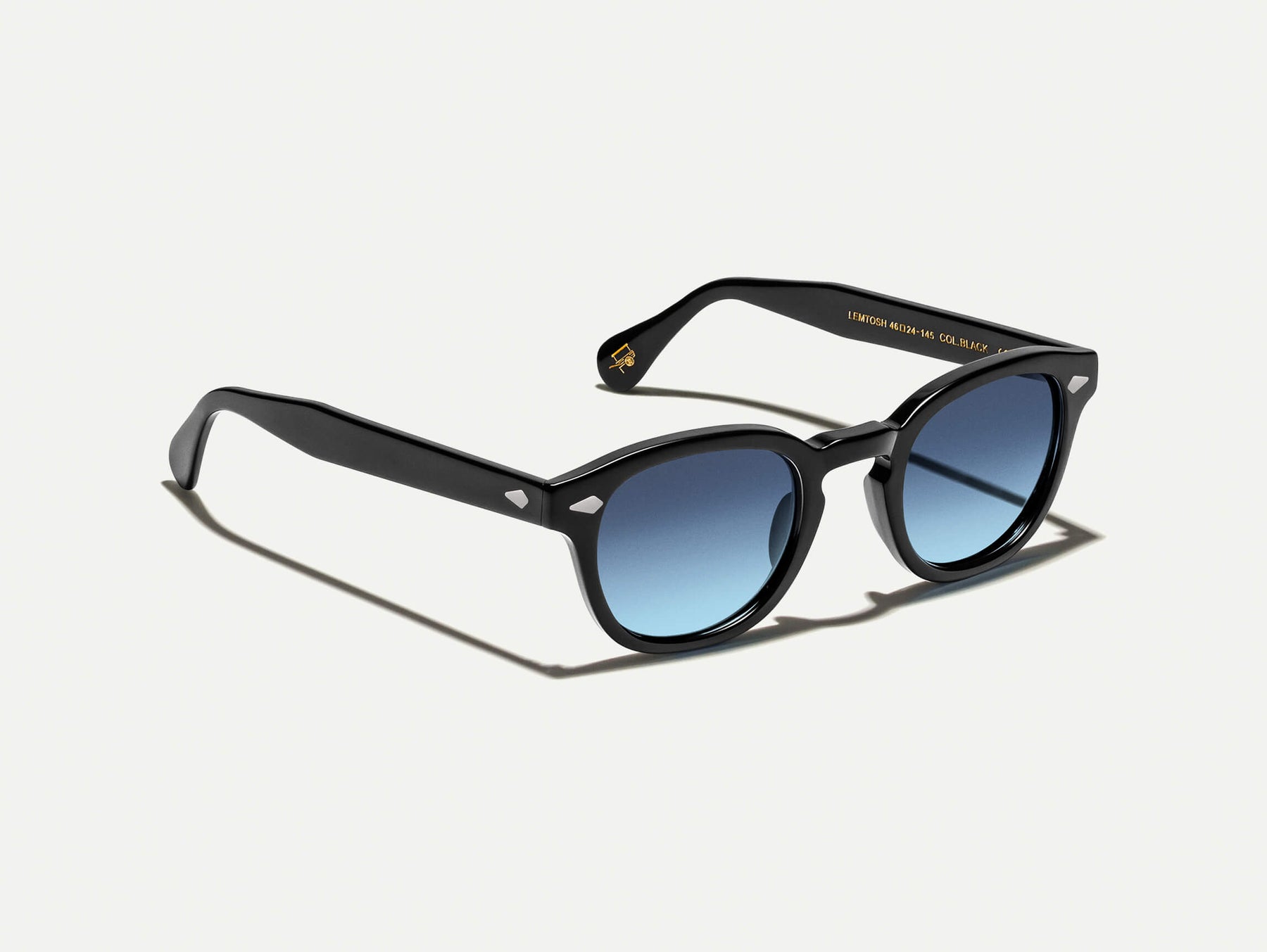 The LEMTOSH Black with Denim Blue Tinted Lenses The LEMTOSH Black with Denim Blue Tinted Lenses