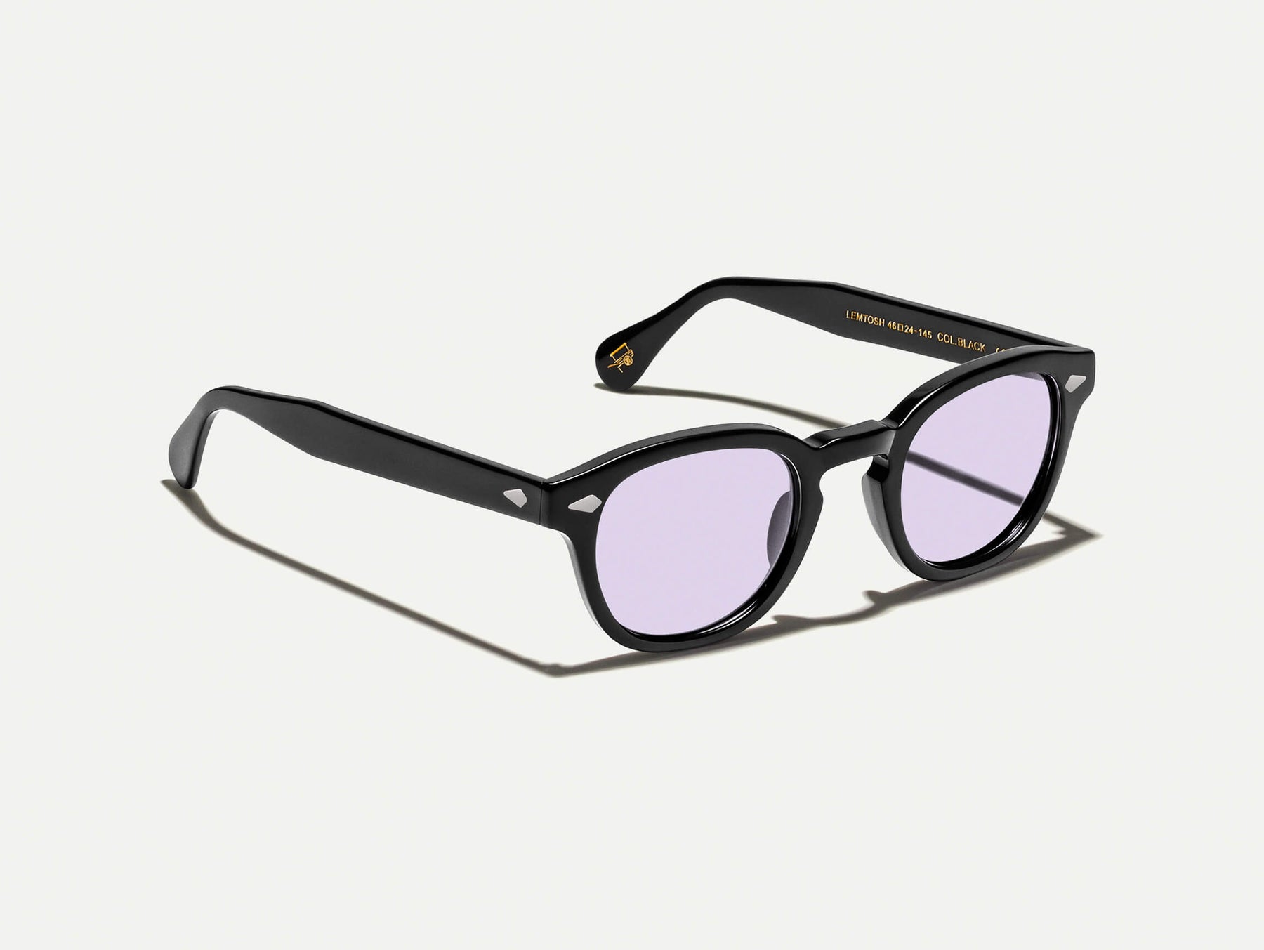 The LEMTOSH Black with Lavender Tinted Lenses The LEMTOSH Black with Lavender Tinted Lenses