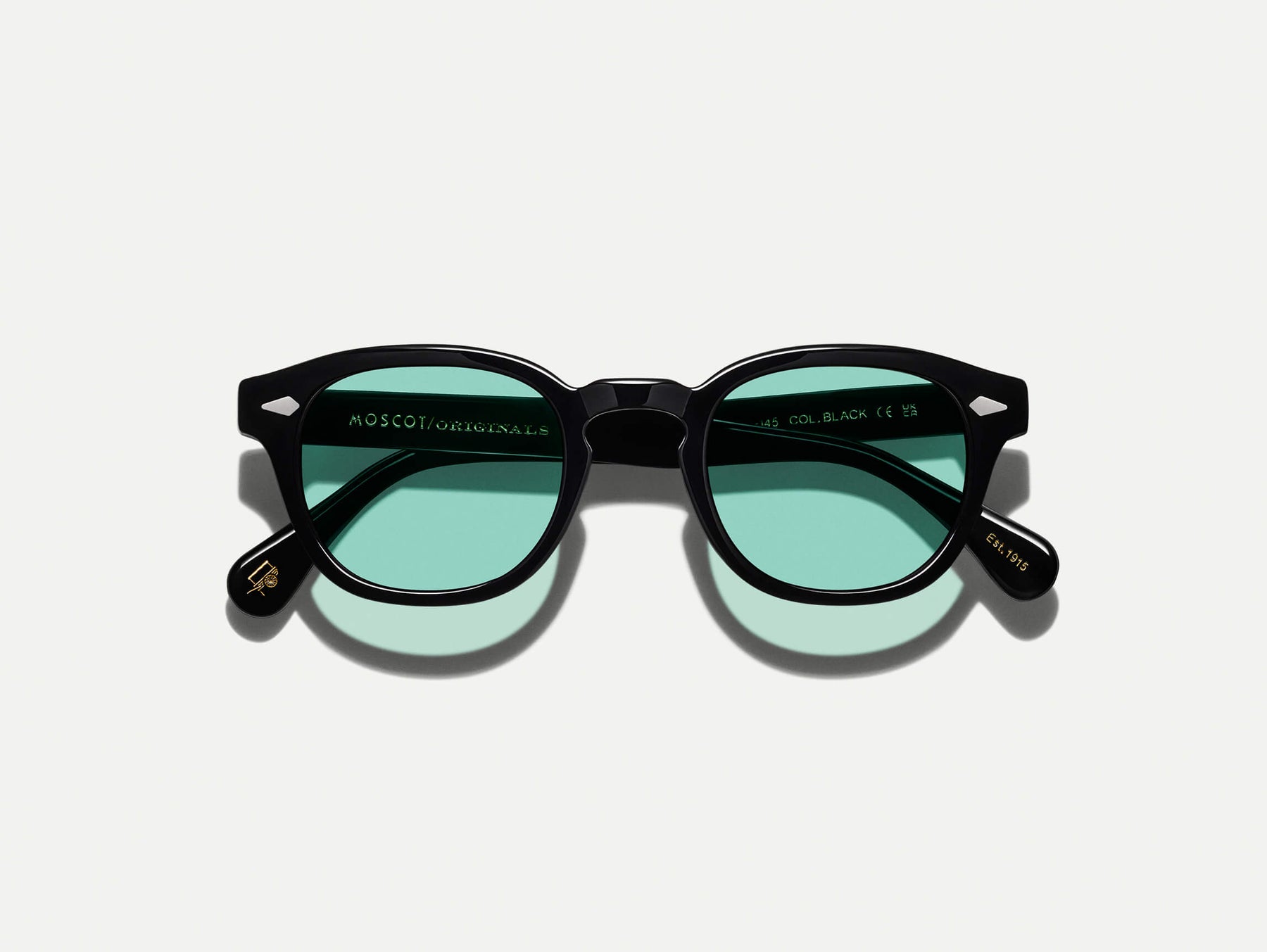 The LEMTOSH Black with Turquoise Tinted Lenses The LEMTOSH Black with Turquoise Tinted Lenses