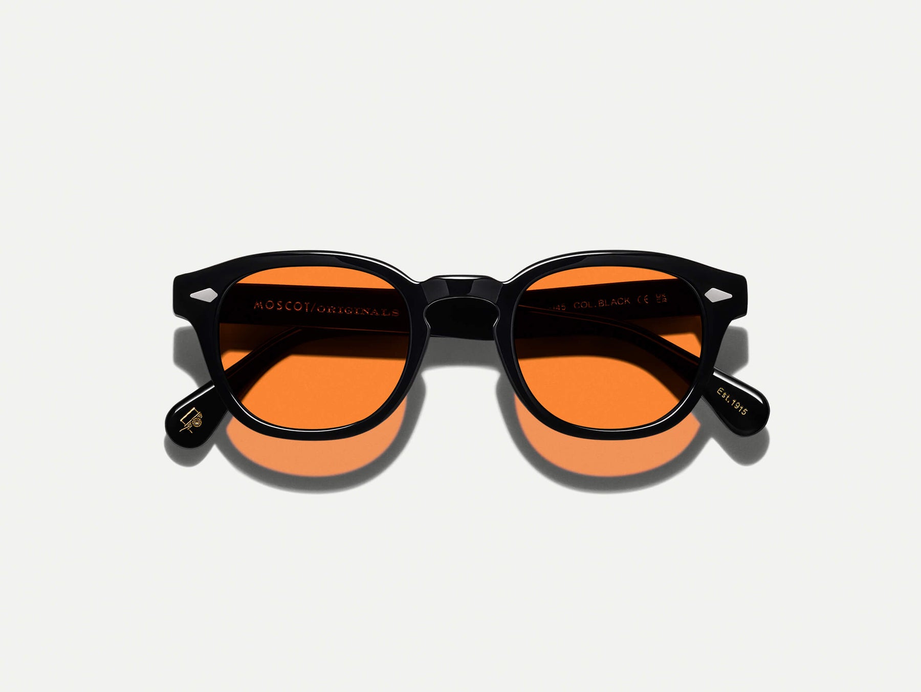 The LEMTOSH Black with Woodstock Orange Tinted Lenses The LEMTOSH Black with Woodstock Orange Tinted Lenses