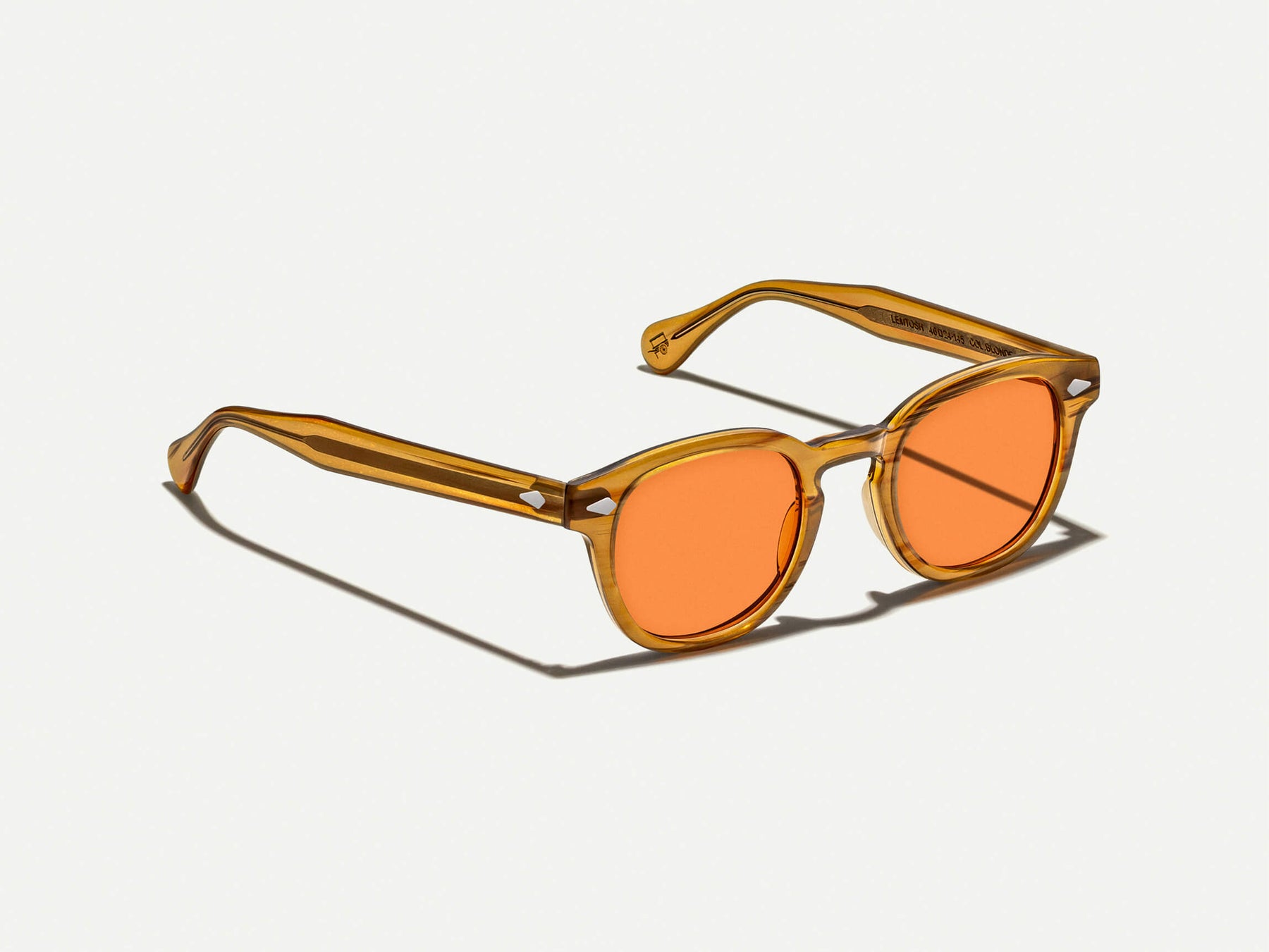 The LEMTOSH Blonde with Woodstock Orange Tinted Lenses The LEMTOSH Blonde with Woodstock Orange Tinted Lenses