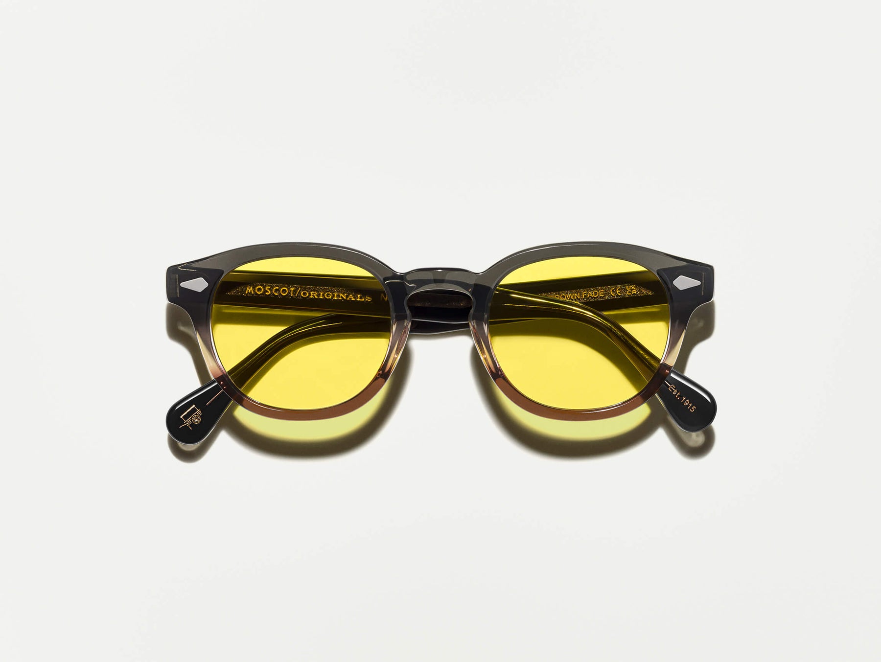 The LEMTOSH in Grey-Brown Fade with Mellow Yellow Tinted Lenses The LEMTOSH in Grey-Brown Fade with Mellow Yellow Tinted Lenses