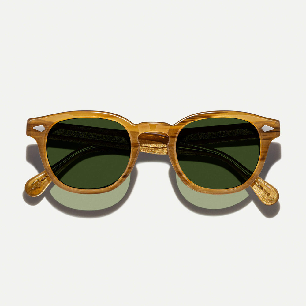 #color_blonde | The LEMTOSH SUN in Blonde with Calibar Green Glass Lenses
