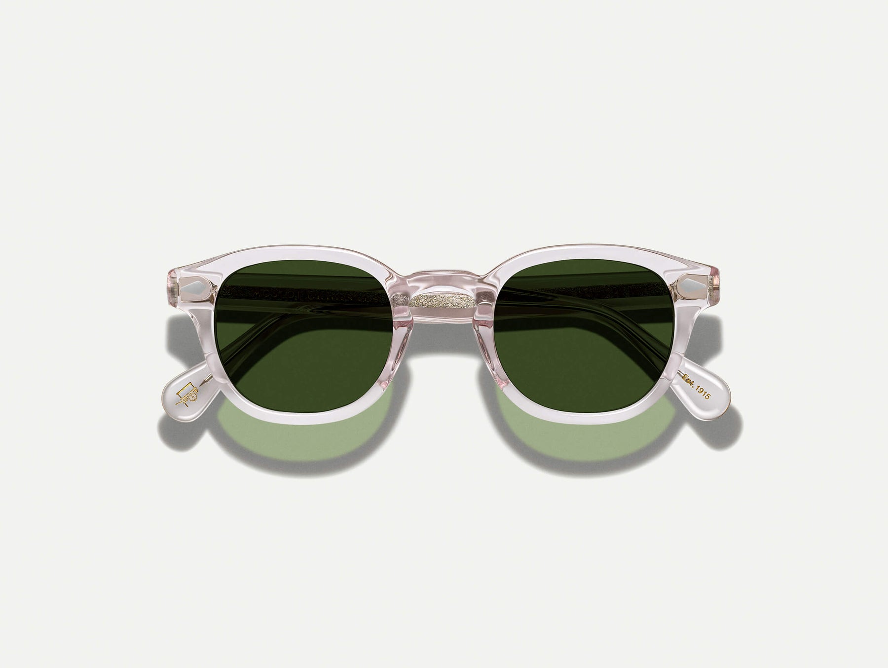 The LEMTOSH SUN in Blush with Calibar Green Glass Lenses The LEMTOSH SUN in Blush with Calibar Green Glass Lenses