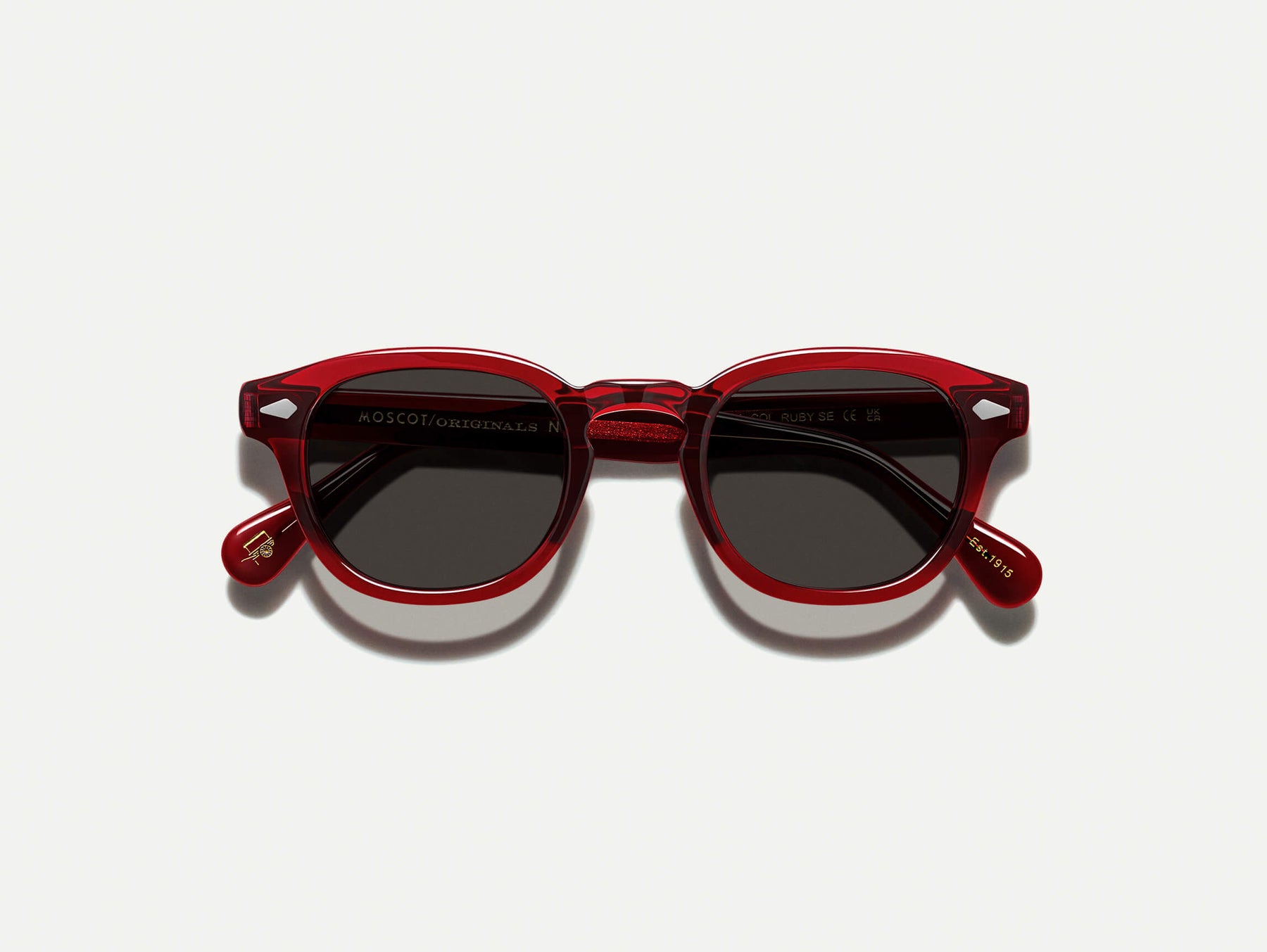 The LEMTOSH SUN in Ruby with Grey Glass Lenses The LEMTOSH SUN in Ruby with Grey Glass Lenses