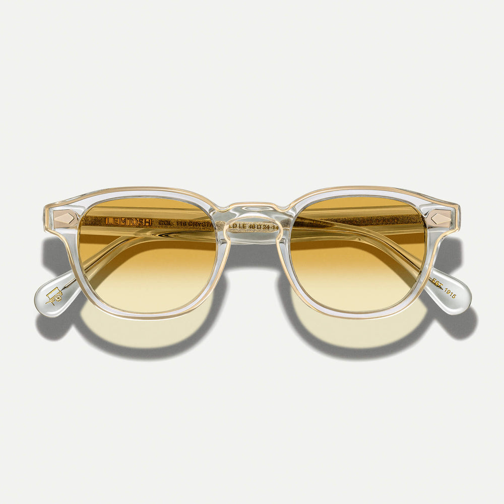 #color_chestnut fade | The LEMTOSH 110 SUN in Crystal/Gold with Chestnut Fade Tinted Lenses