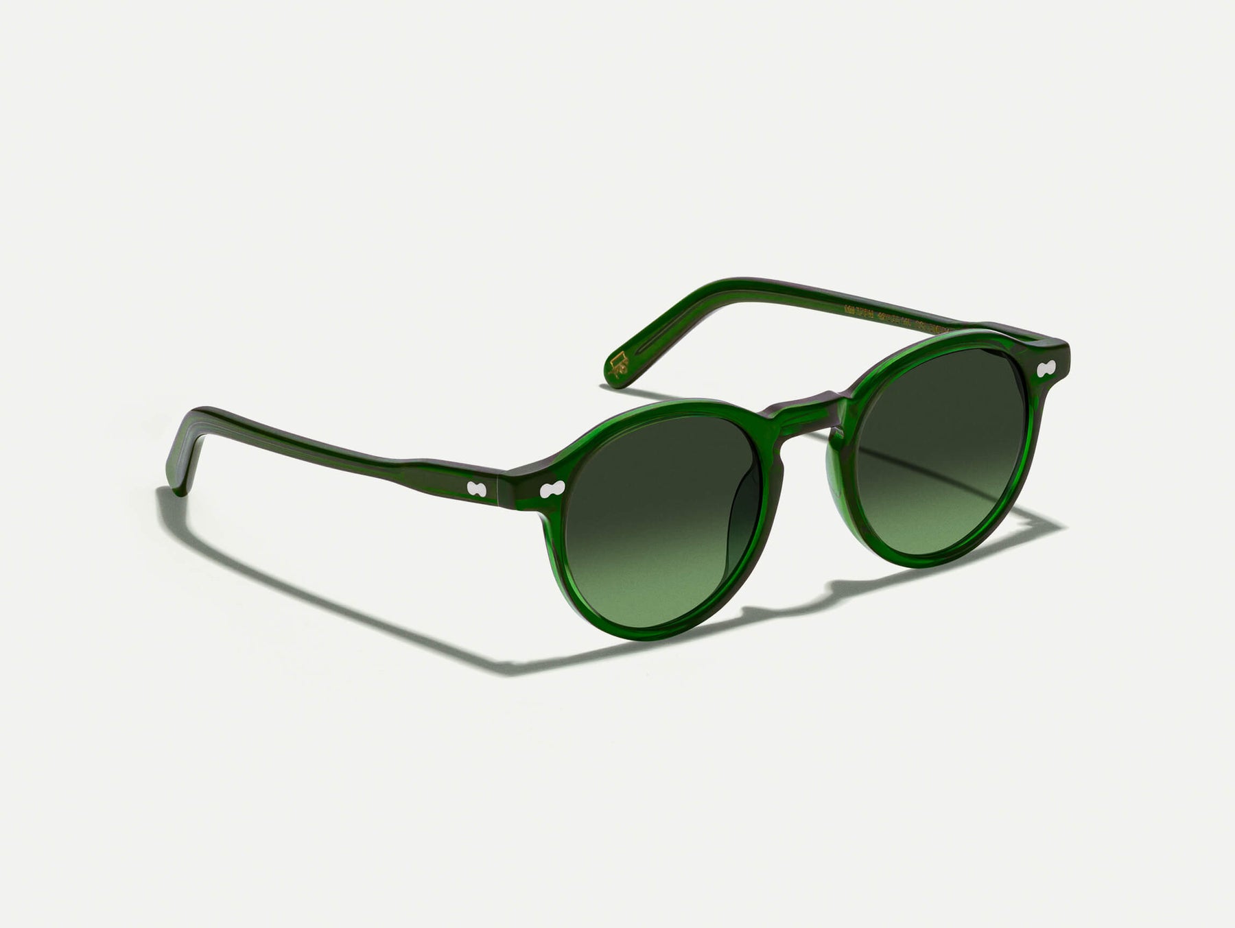 The MILTZEN in Emerald with Forest Wood Tinted Lenses The MILTZEN in Emerald with Forest Wood Tinted Lenses