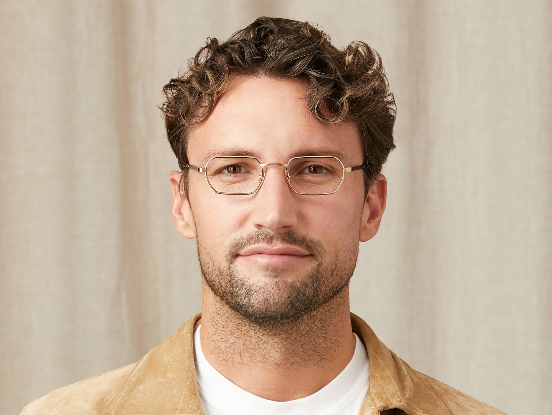 Model is wearing The SHMOOZ in size 48 in Gold Model is wearing The SHMOOZ in size 48 in Gold