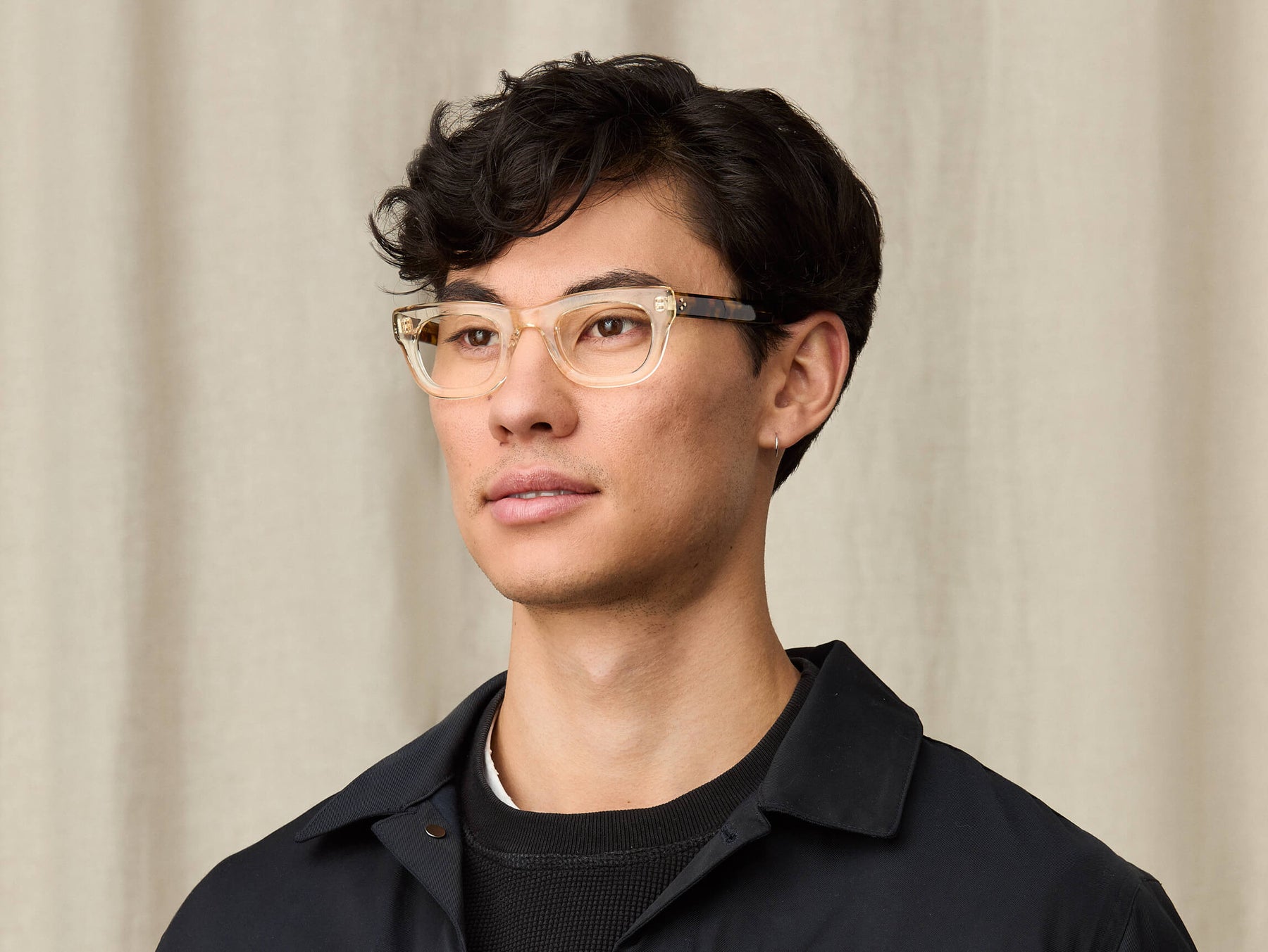 Model is wearing The SPILKES in size 45 in Flesh/Tortoise Model is wearing The SPILKES in size 45 in Flesh/Tortoise