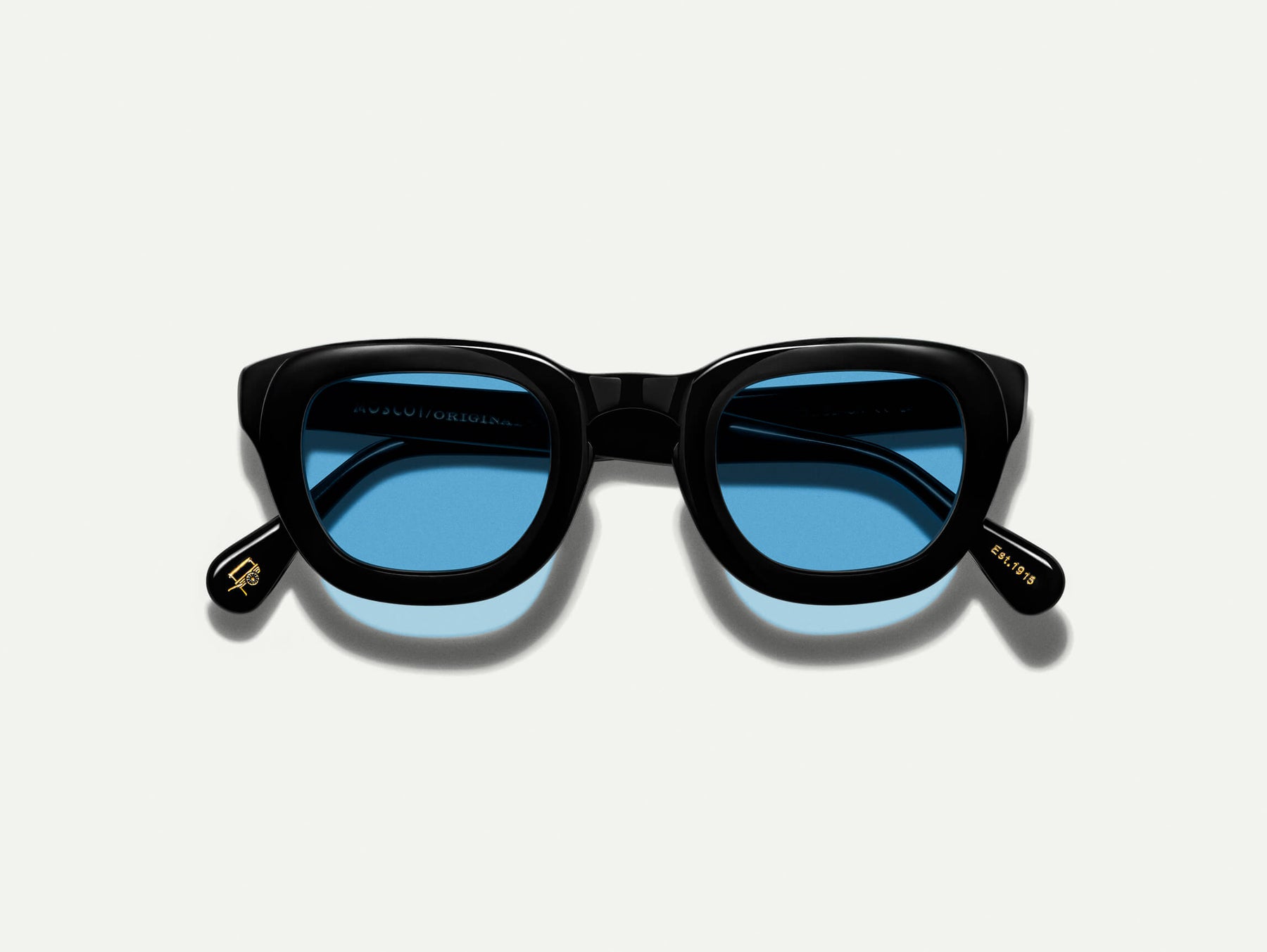 The TELENA in Black with Celebrity Blue Tinted Lenses The TELENA in Black with Celebrity Blue Tinted Lenses