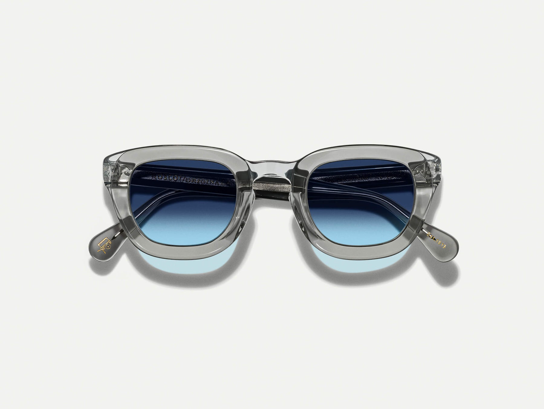 The TELENA in Grey/Light Grey with Denim Blue Tinted Lenses The TELENA in Grey/Light Grey with Denim Blue Tinted Lenses
