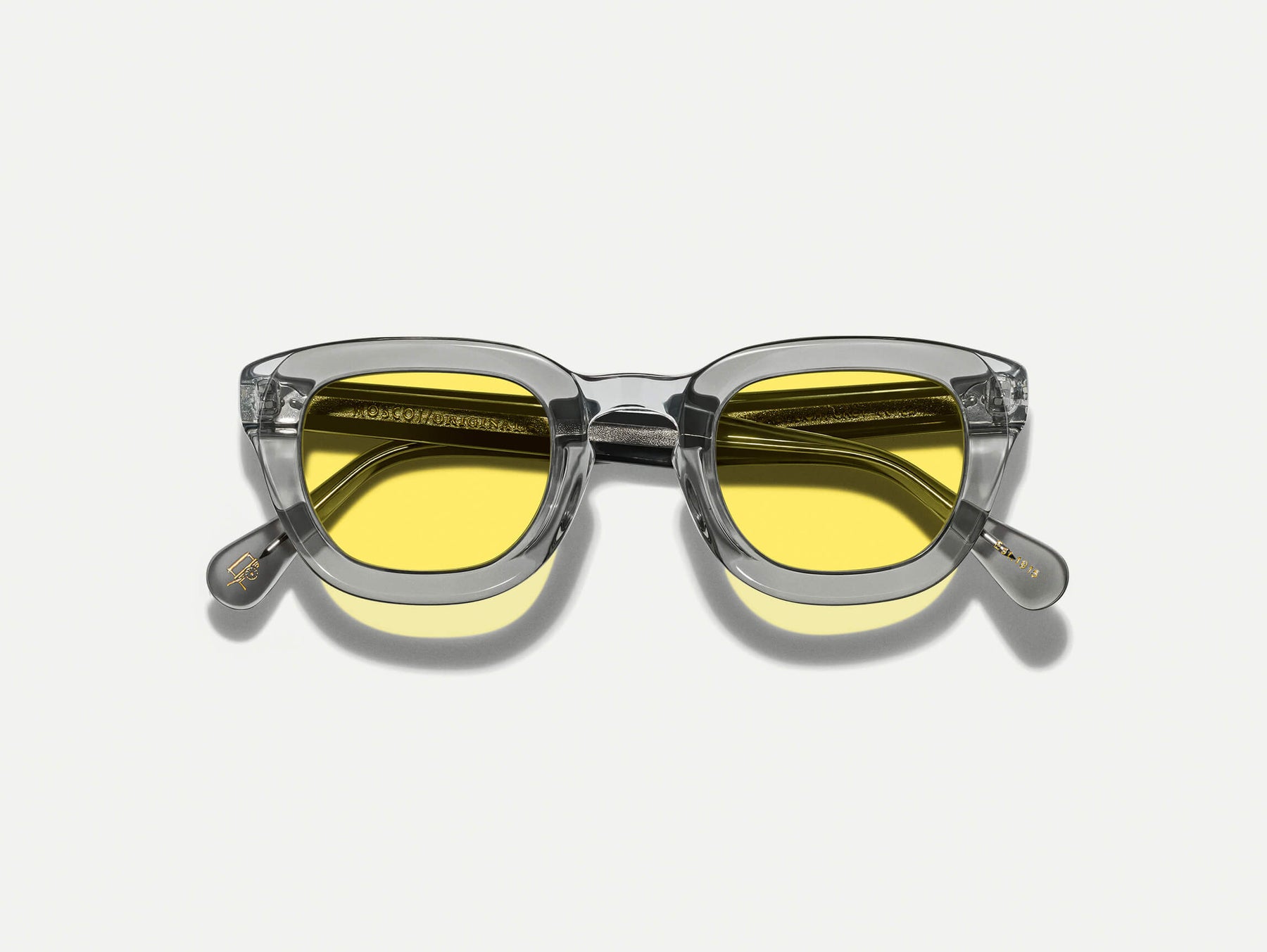 The TELENA in Grey/Light Grey with Mellow Yellow Tinted Lenses The TELENA in Grey/Light Grey with Mellow Yellow Tinted Lenses