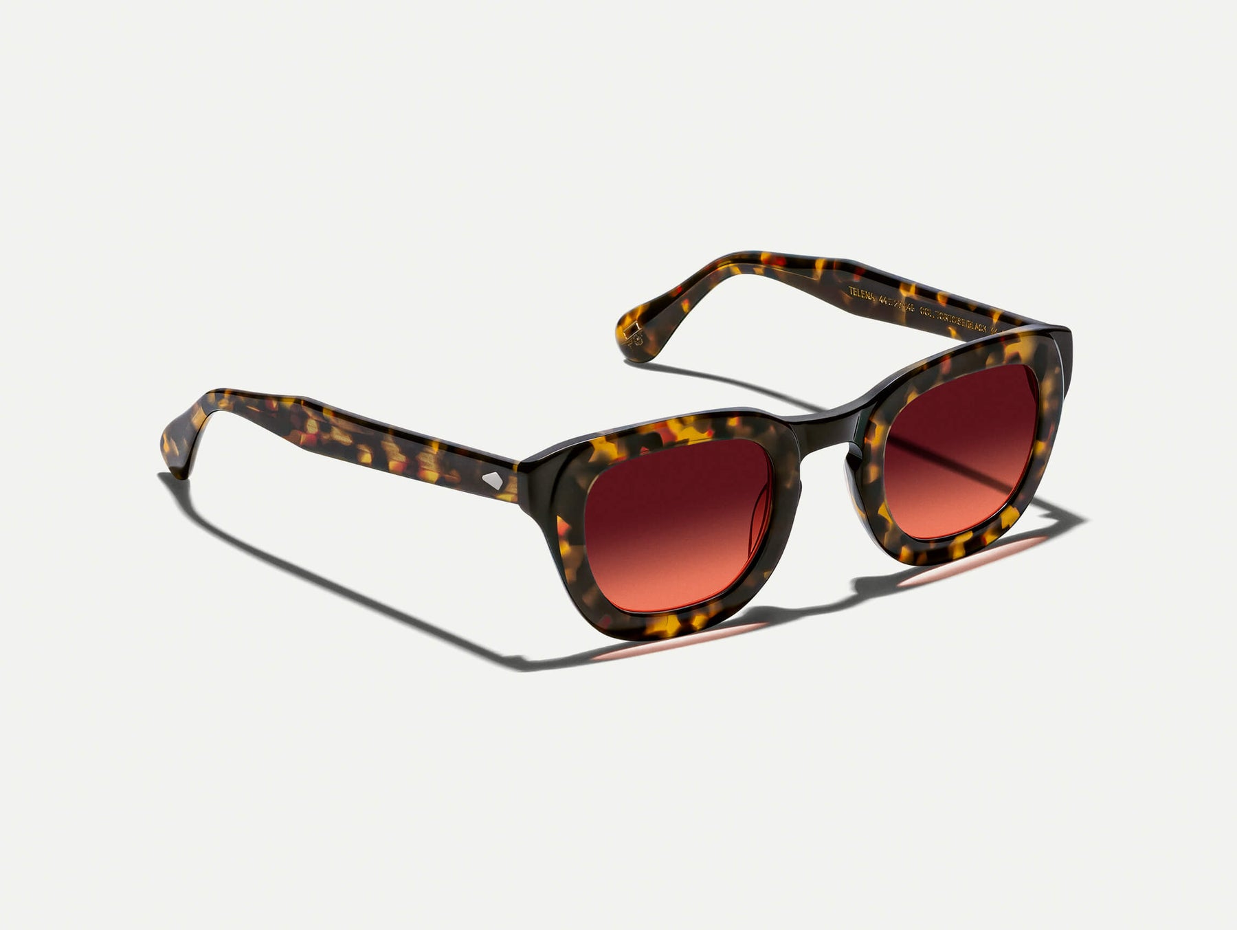 The TELENA in Tortoise/Black with Cabernet Tinted Lenses The TELENA in Tortoise/Black with Cabernet Tinted Lenses