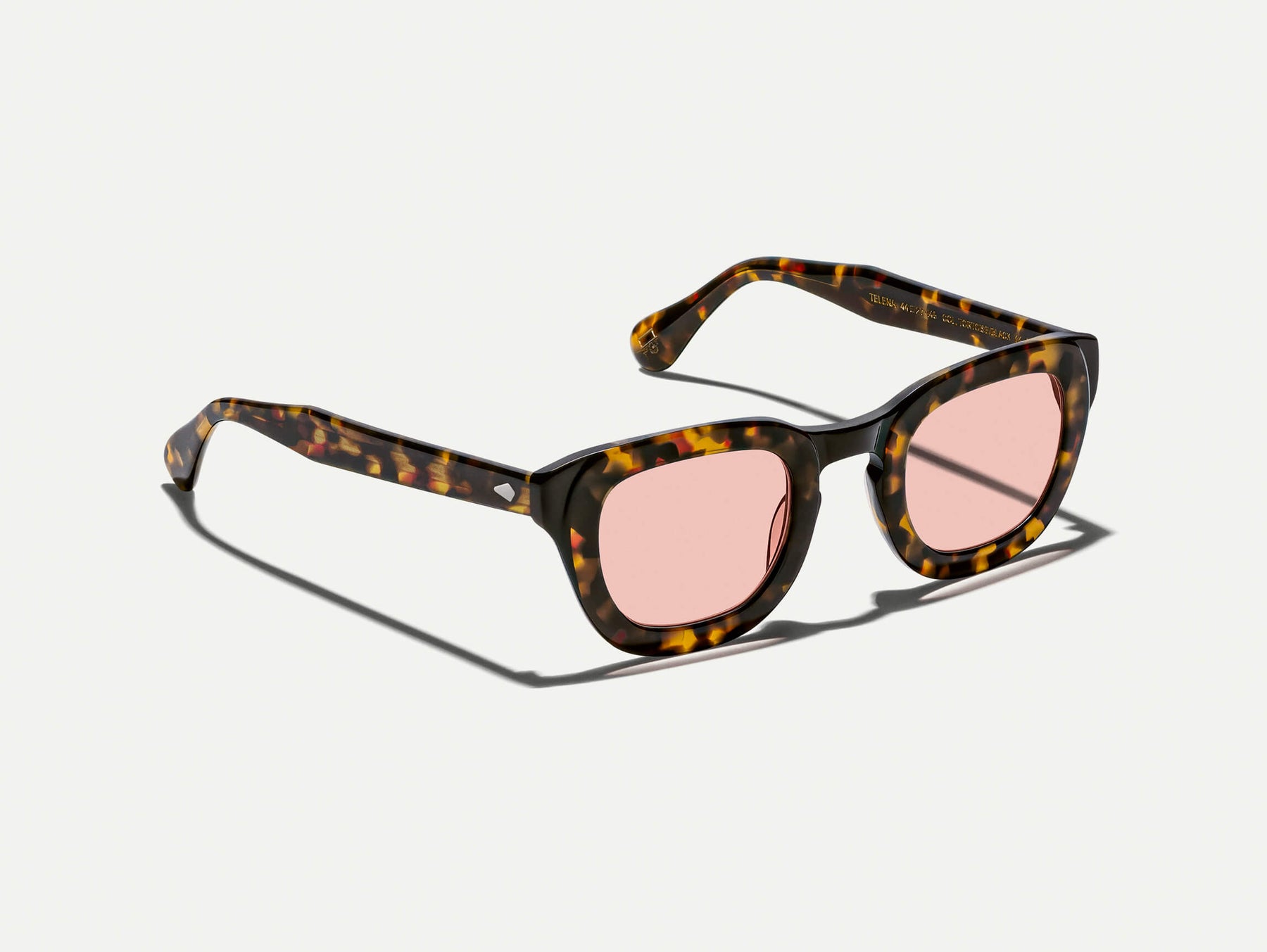 The TELENA in Tortoise/Black with New York Rose Tinted Lenses The TELENA in Tortoise/Black with New York Rose Tinted Lenses