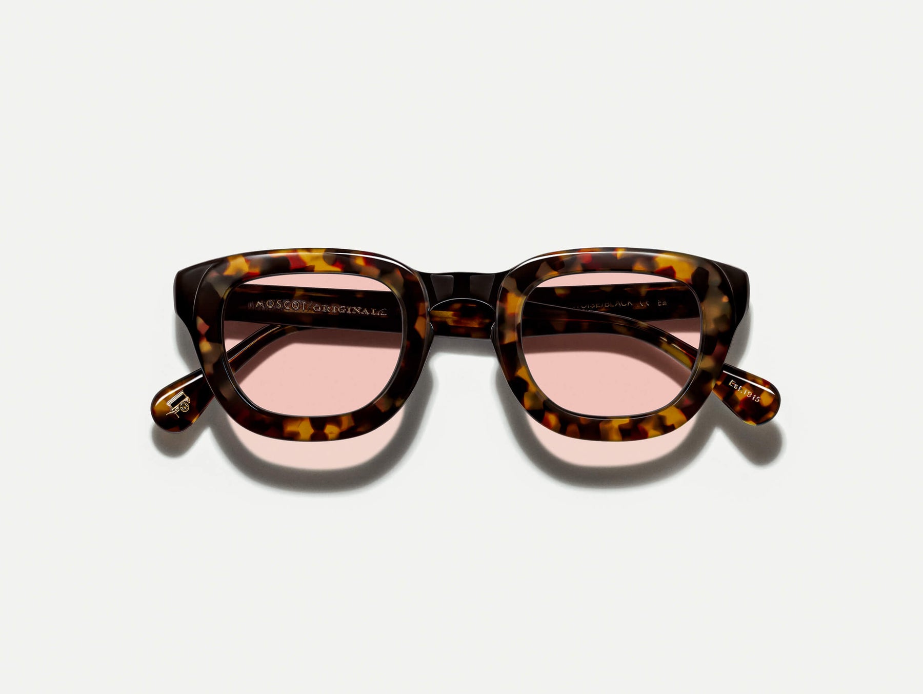 The TELENA in Tortoise/Black with New York Rose Tinted Lenses The TELENA in Tortoise/Black with New York Rose Tinted Lenses