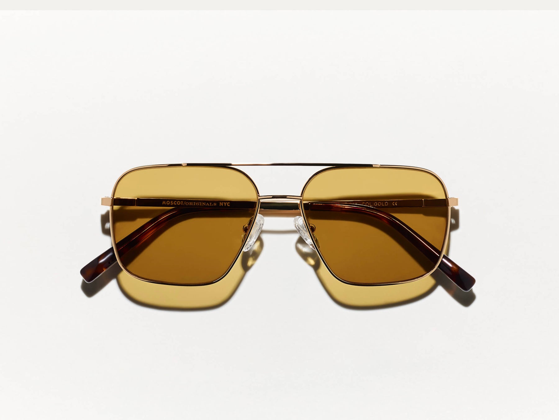 The SHTARKER in Gold with Amber Tinted Lenses The SHTARKER in Gold with Amber Tinted Lenses