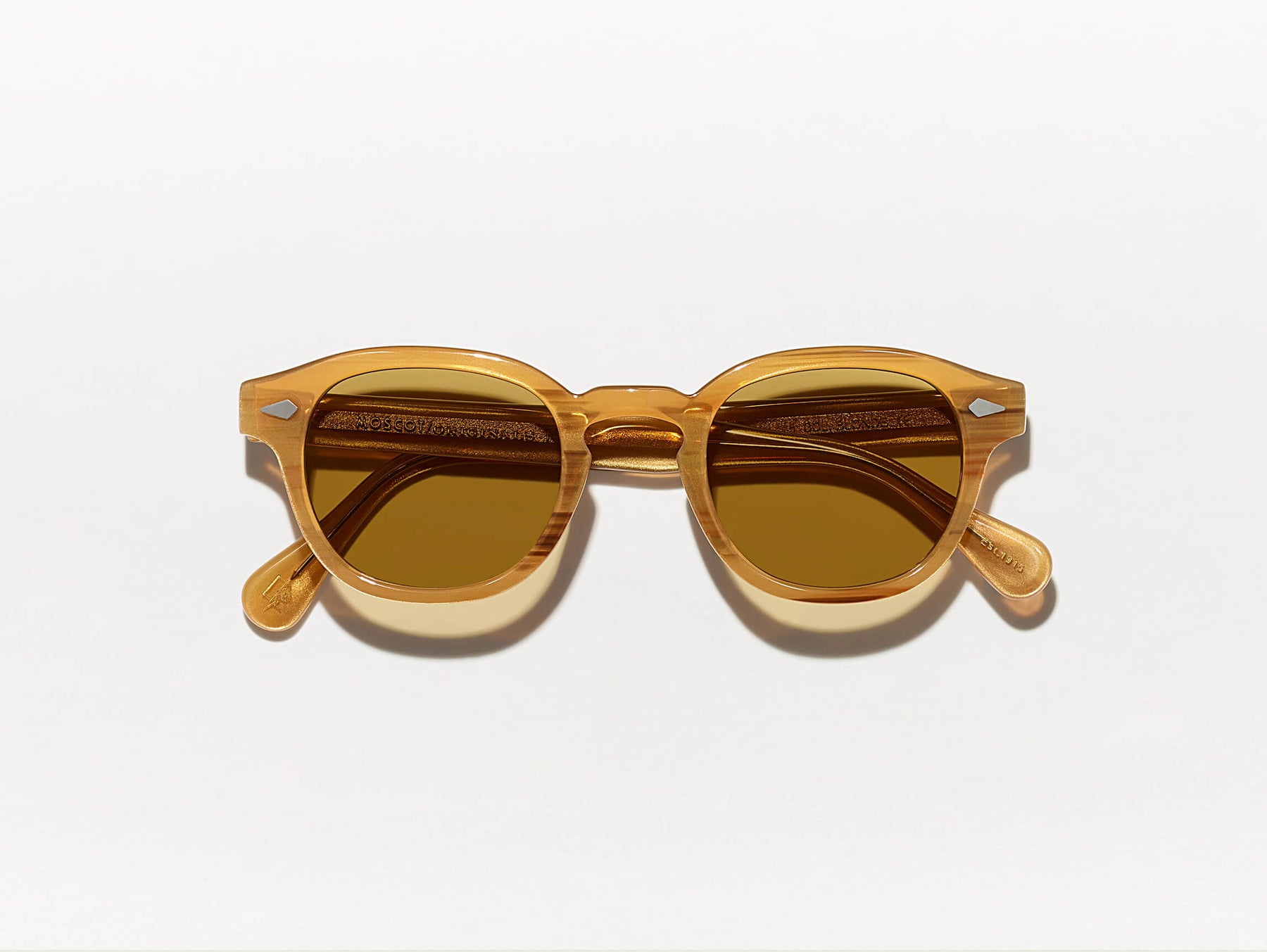The LEMTOSH in Blonde with Amber Tinted Lenses The LEMTOSH in Blonde with Amber Tinted Lenses