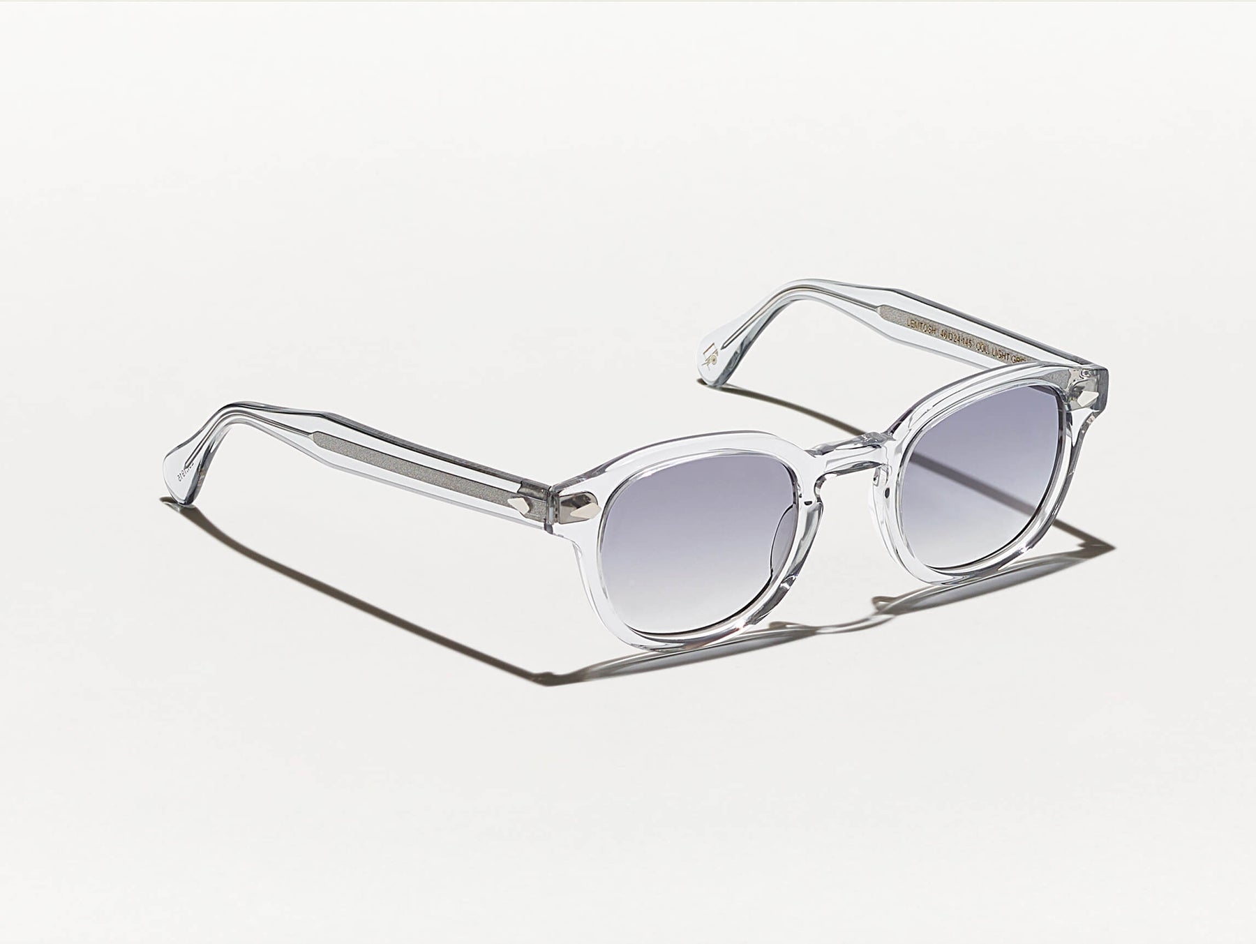 The LEMTOSH in Light Grey with American Grey Fade Tinted Lenses The LEMTOSH in Light Grey with American Grey Fade Tinted Lenses