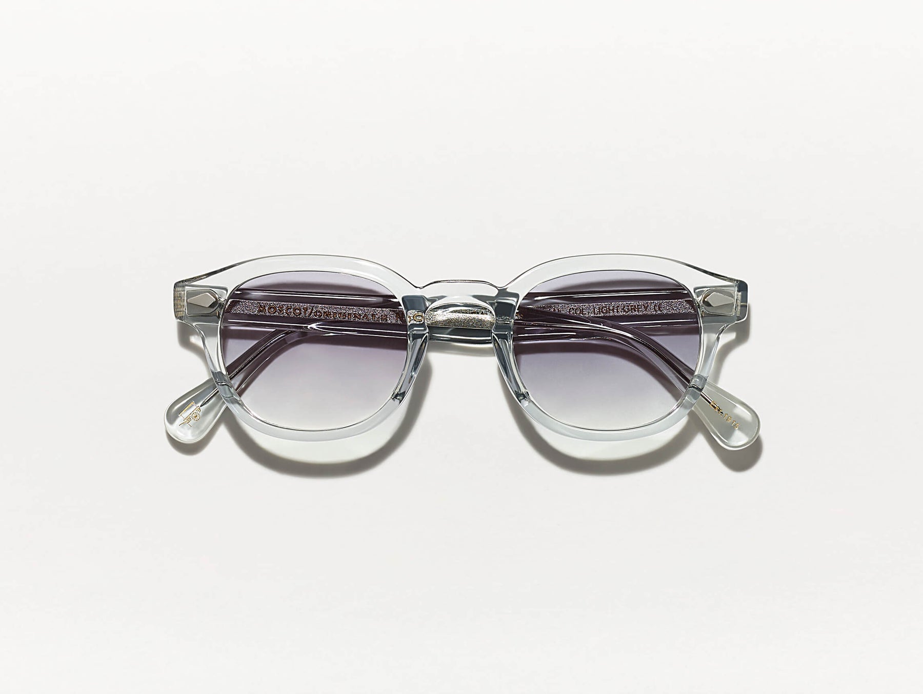 The LEMTOSH in Light Grey with American Grey Fade Tinted Lenses The LEMTOSH in Light Grey with American Grey Fade Tinted Lenses