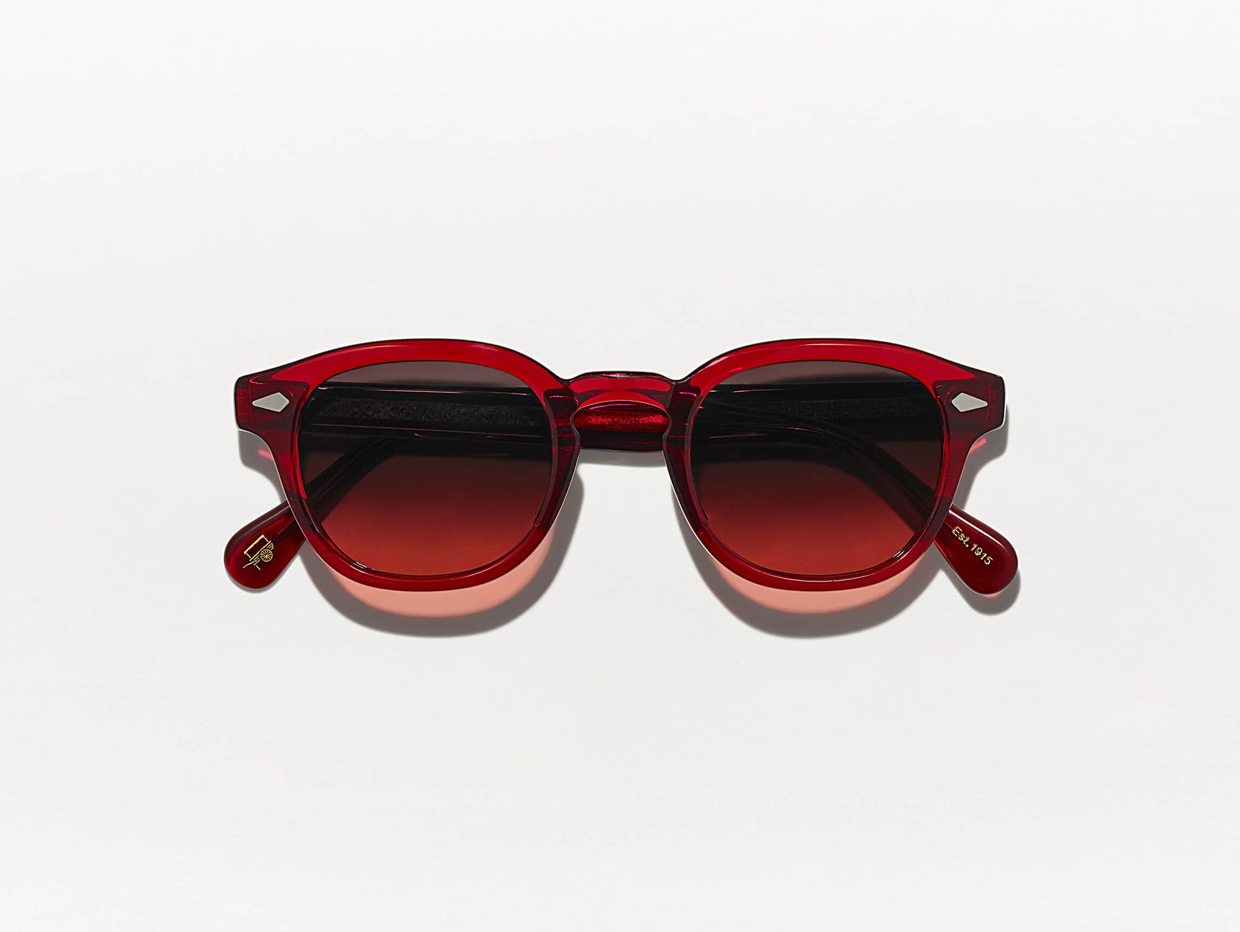 The LEMTOSH in Ruby with Cabernet Tinted Lenses The LEMTOSH in Ruby with Cabernet Tinted Lenses