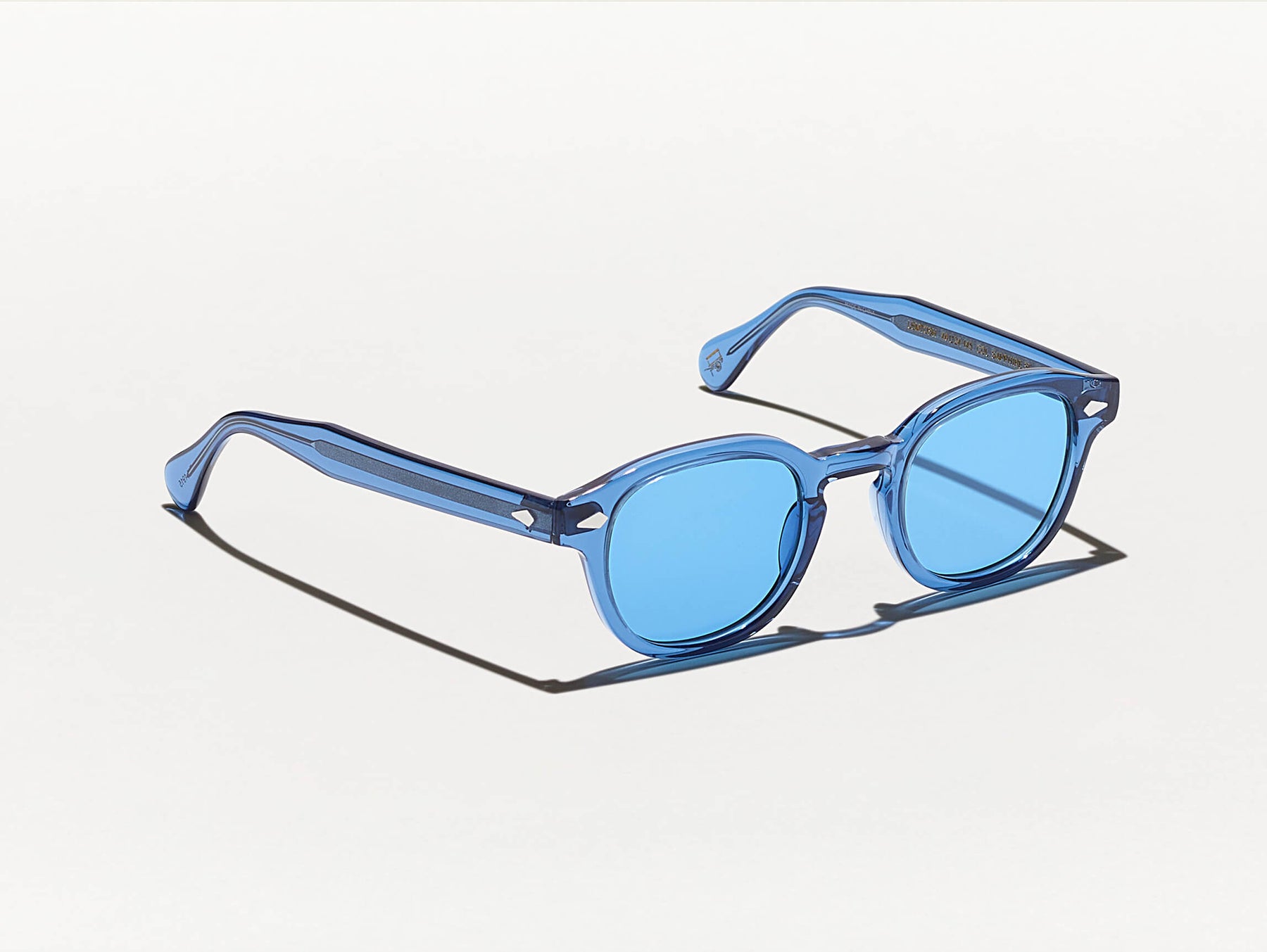 The LEMTOSH in Sapphire with Celebrity Blue Tinted Lenses The LEMTOSH in Sapphire with Celebrity Blue Tinted Lenses