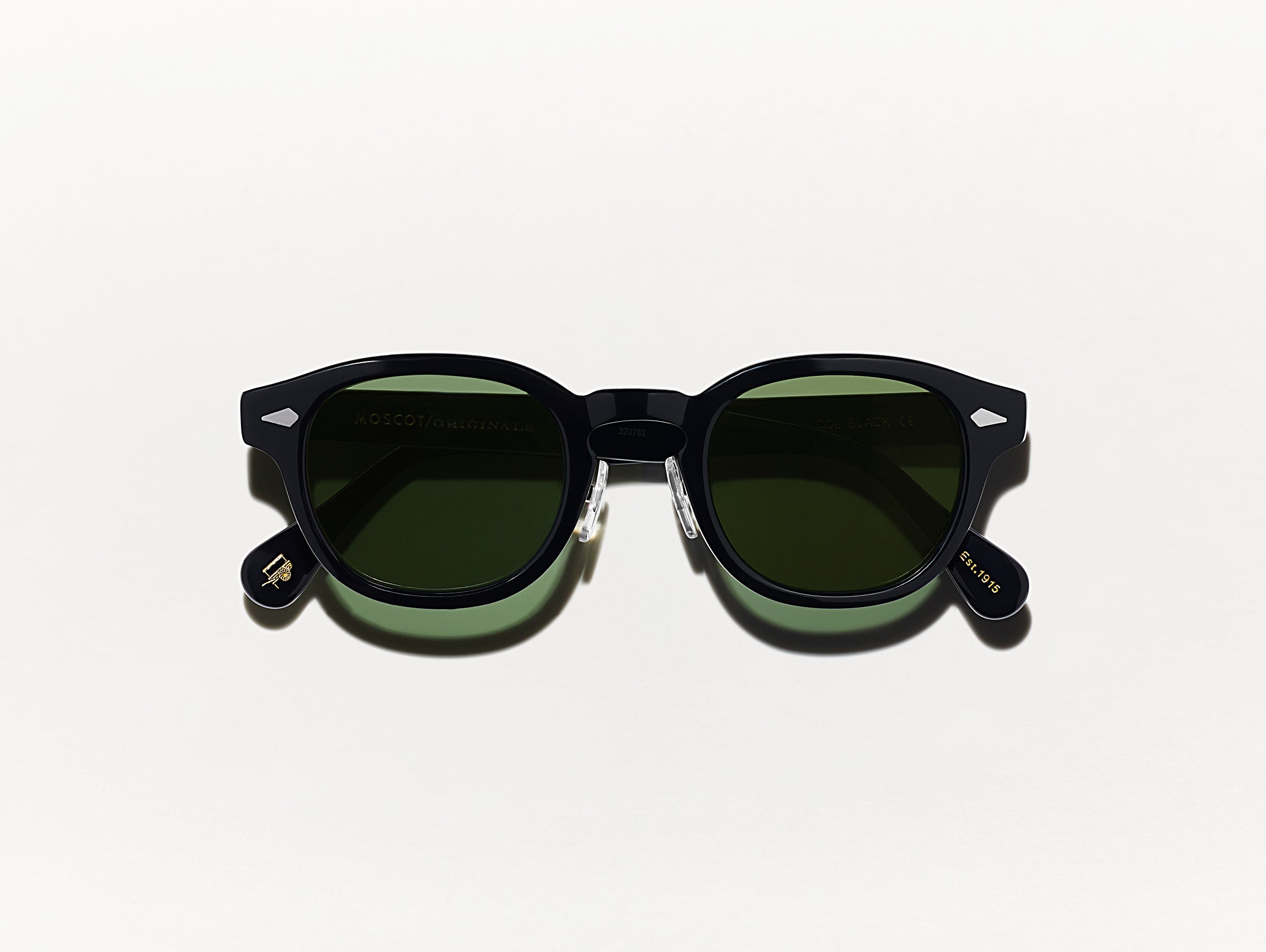 The LEMTOSH SUN with Metal Nose Pads in Black with G-15 Glass Lenses