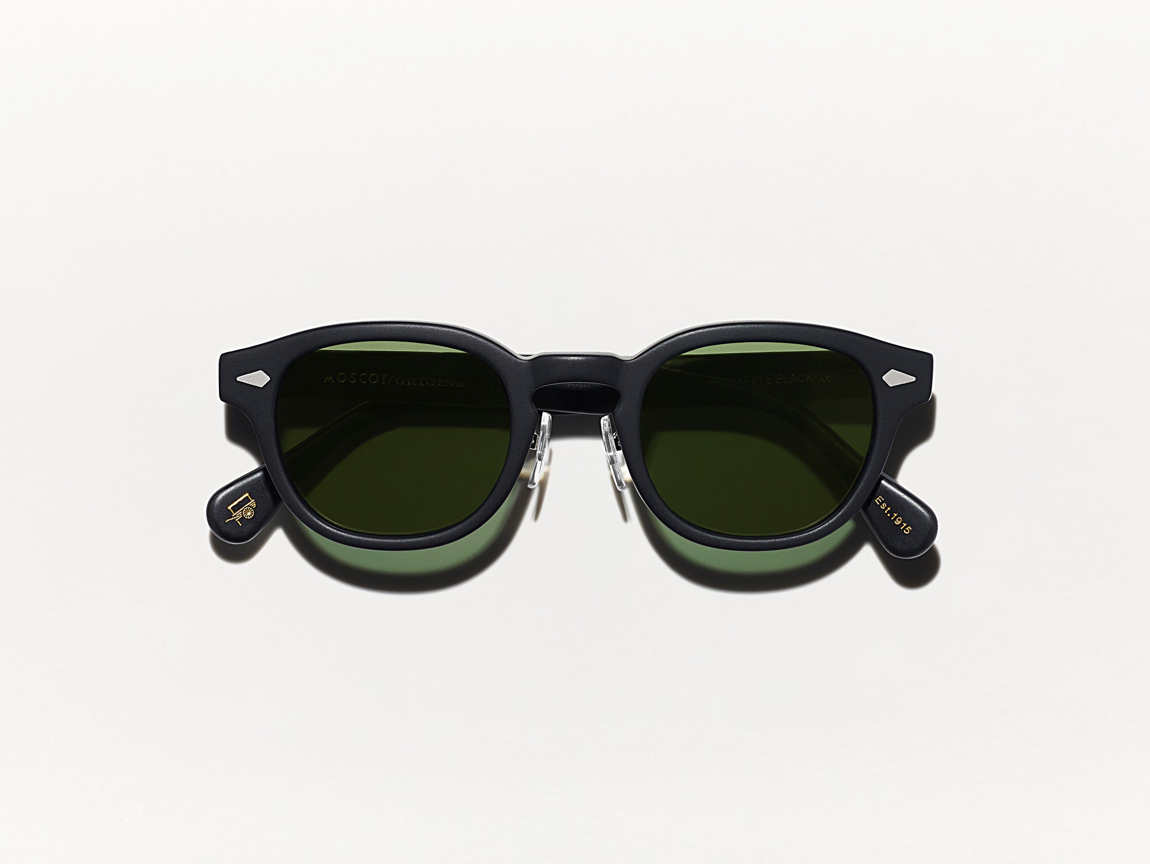 The LEMTOSH SUN with Metal Nose Pads in Matte Black with G-15 Glass Lenses