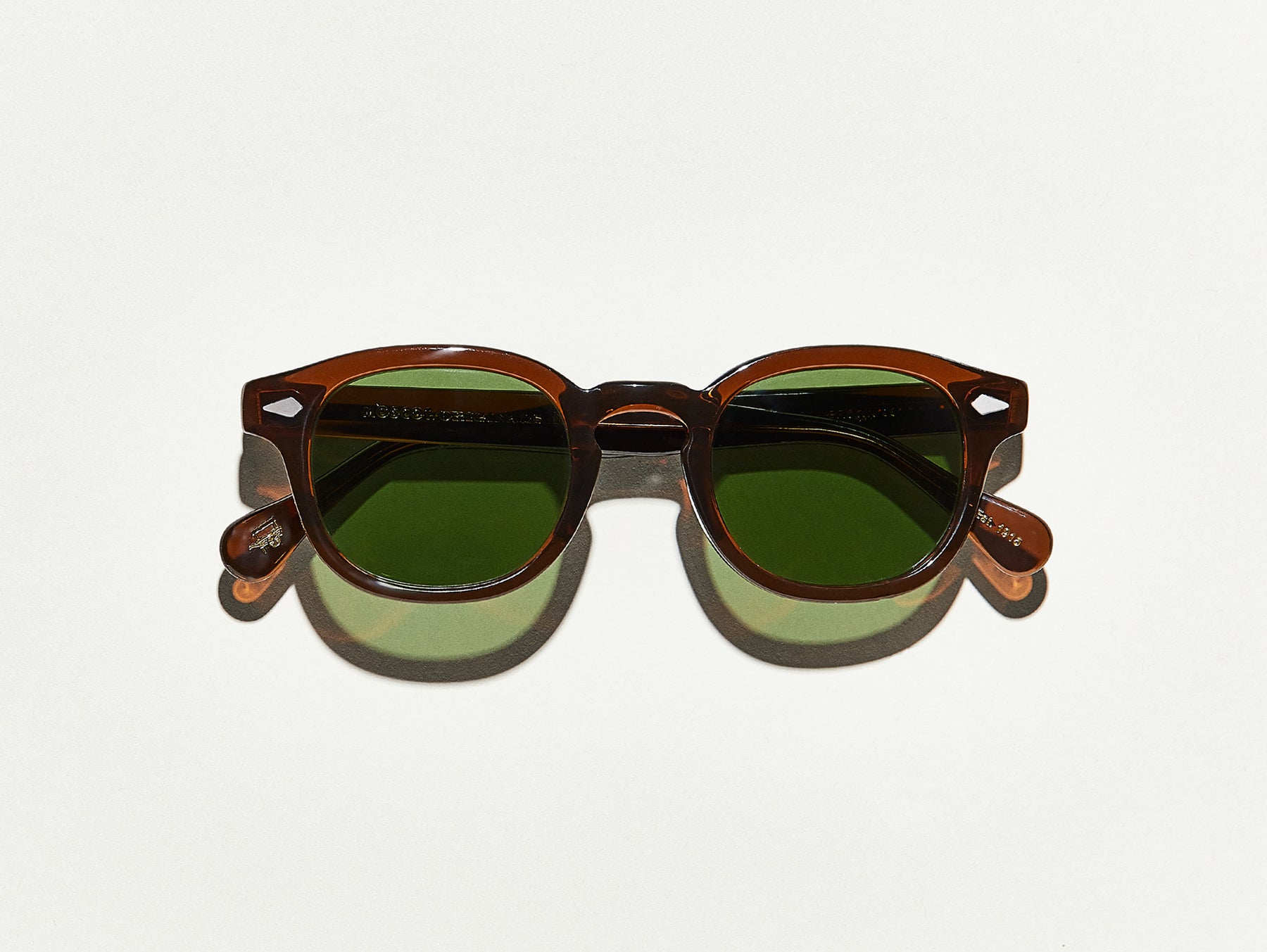 The LEMTOSH SUN in Brown with Calibar Green Glass Lenses The LEMTOSH SUN in Brown with Calibar Green Glass Lenses