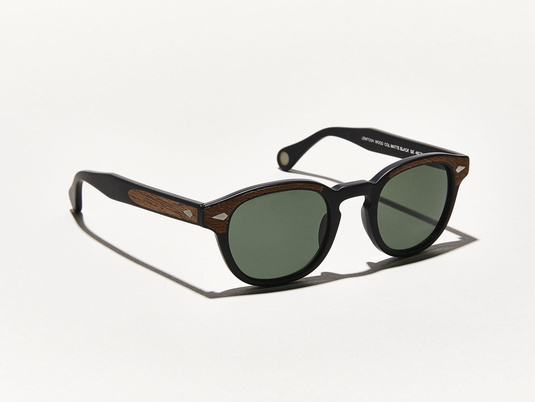 The LEMTOSH SUN in Matte Black/Wood with G-15 Glass Lenses The LEMTOSH SUN in Matte Black/Wood with G-15 Glass Lenses