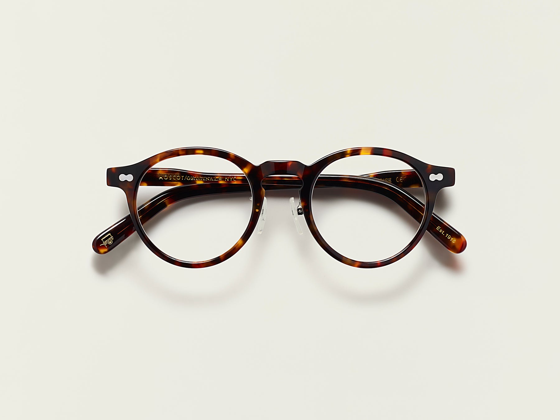 The MILTZEN W/ METAL NOSE PADS in Tortoise The MILTZEN W/ METAL NOSE PADS in Tortoise