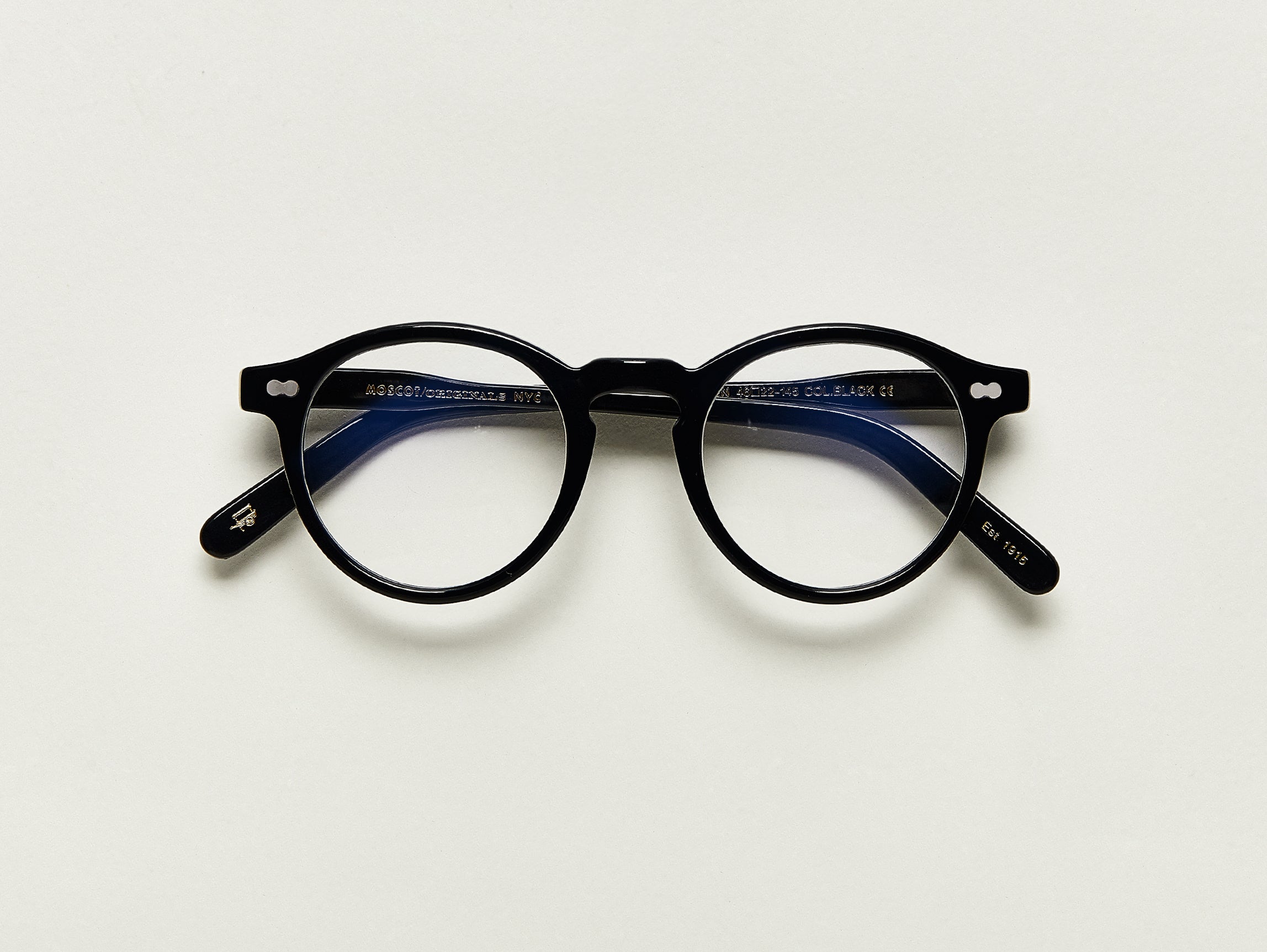 #color_black | The MILTZEN in Black with Blue Protect Lenses