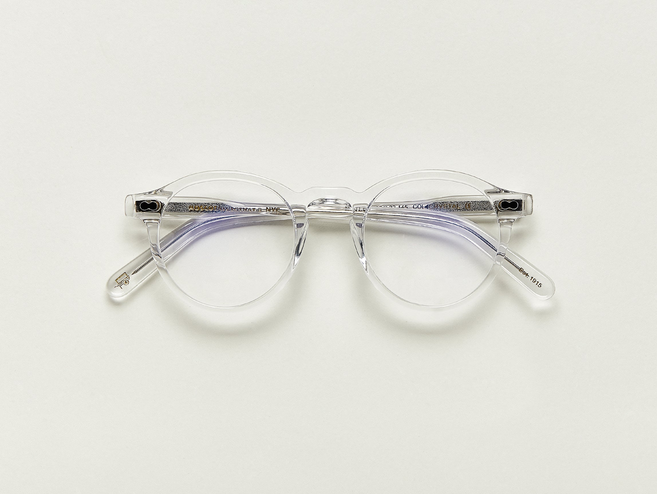 The MILTZEN in Crystal with Blue Protect Lenses