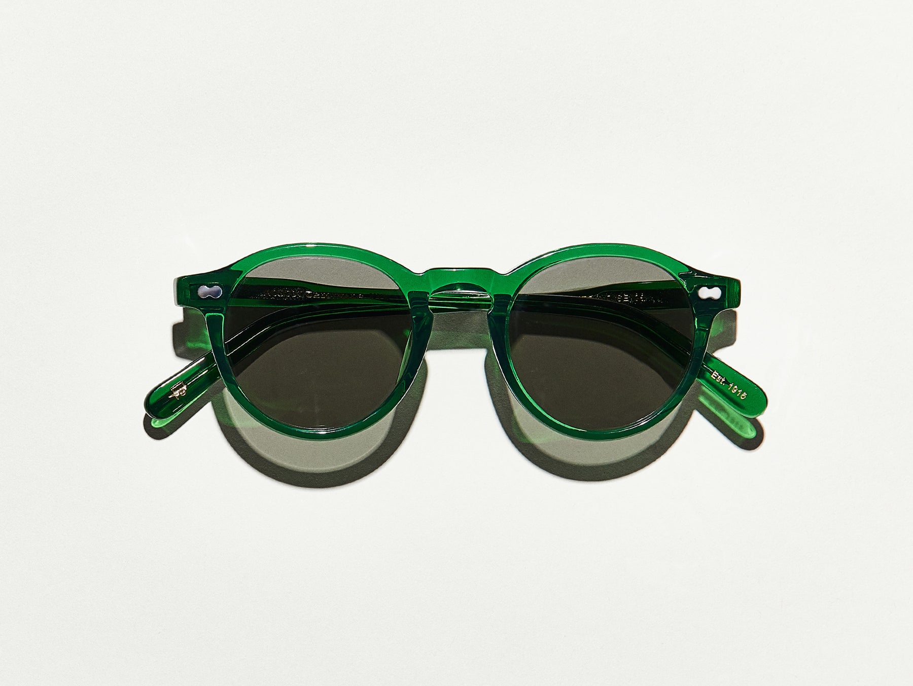 The MILTZEN in Emerald with Grey Glass Lenses The MILTZEN in Emerald with Grey Glass Lenses