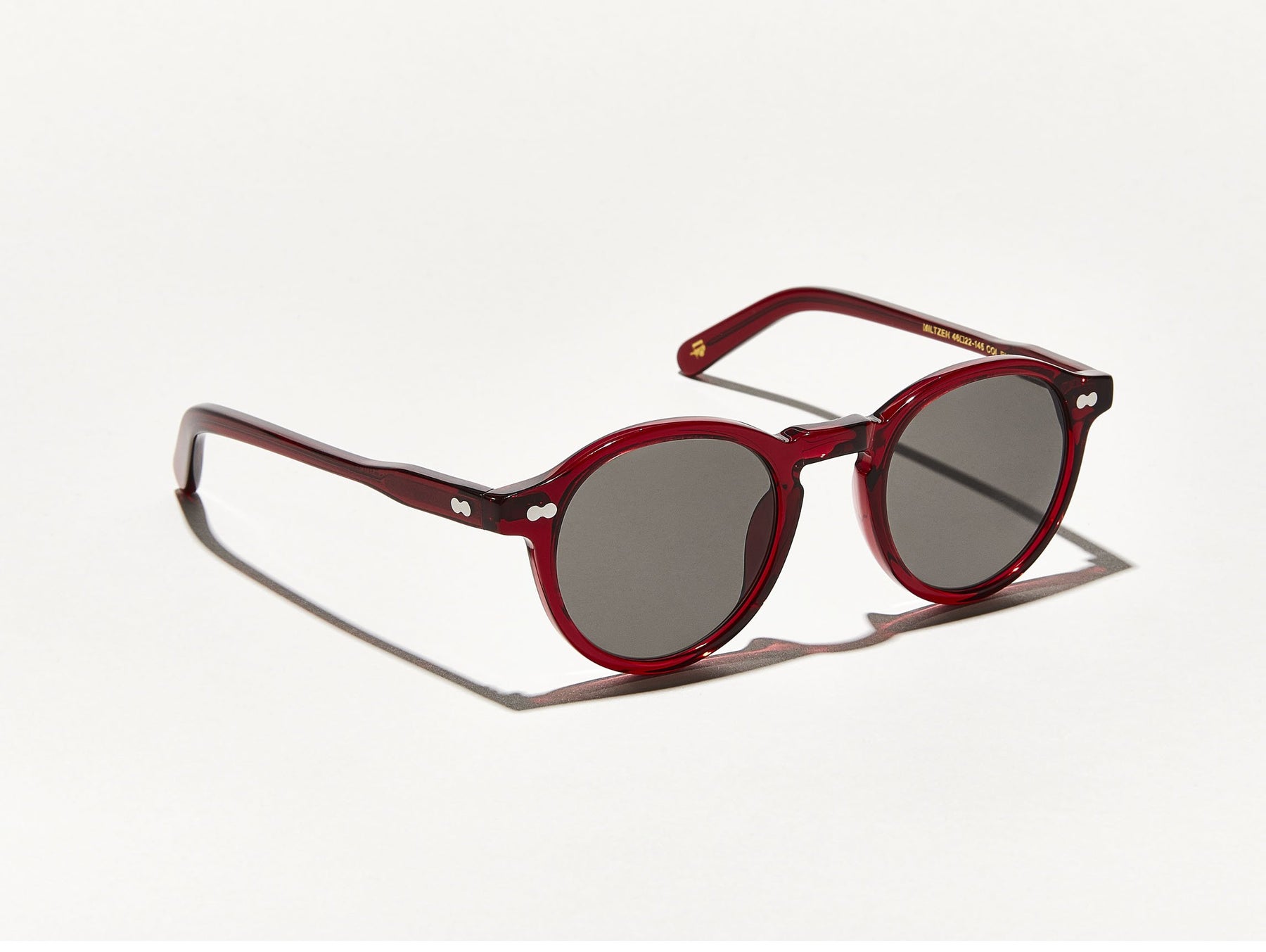 The MILTZEN in Ruby with Grey Glass Lenses The MILTZEN in Ruby with Grey Glass Lenses