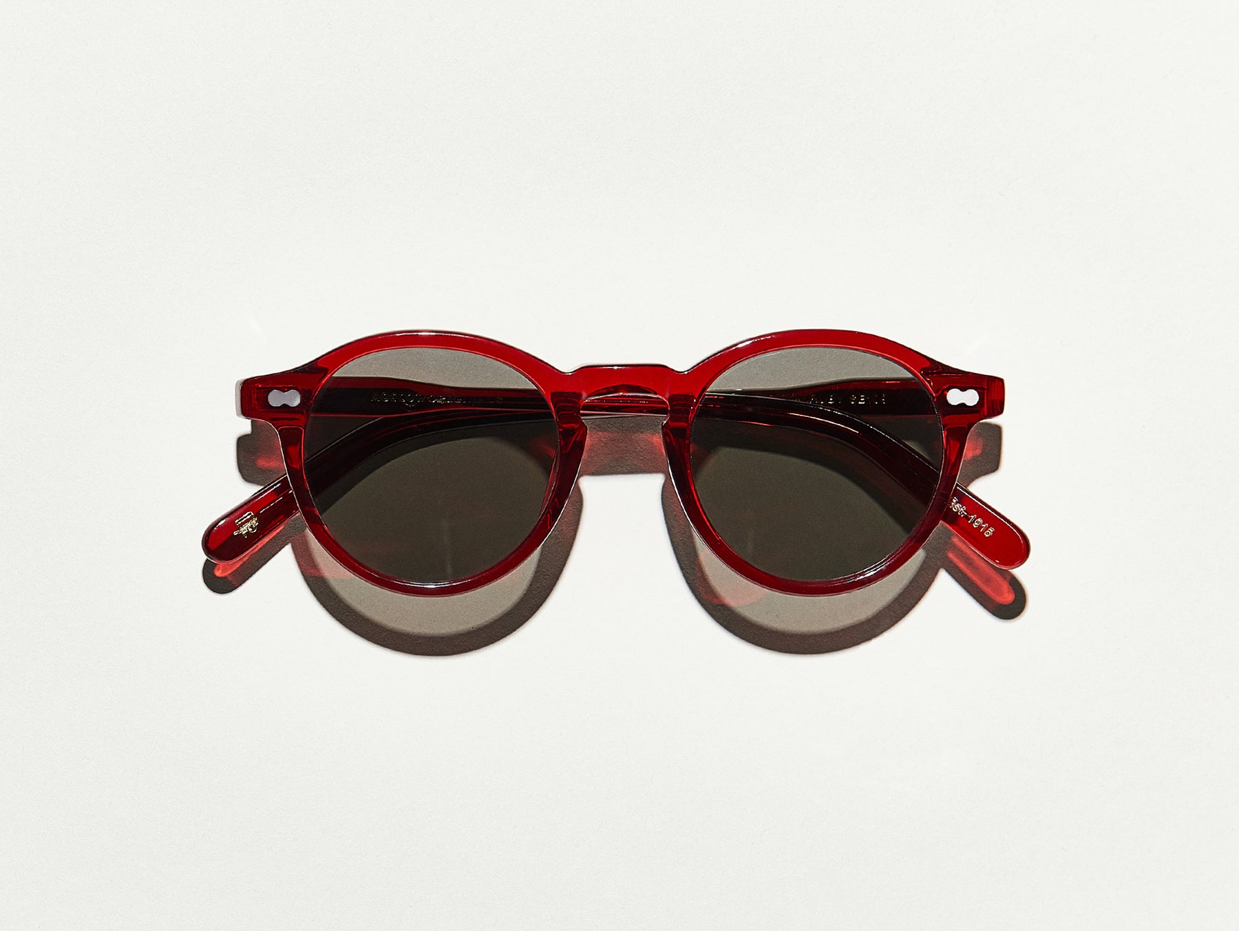 The MILTZEN in Ruby with Grey Glass Lenses The MILTZEN in Ruby with Grey Glass Lenses