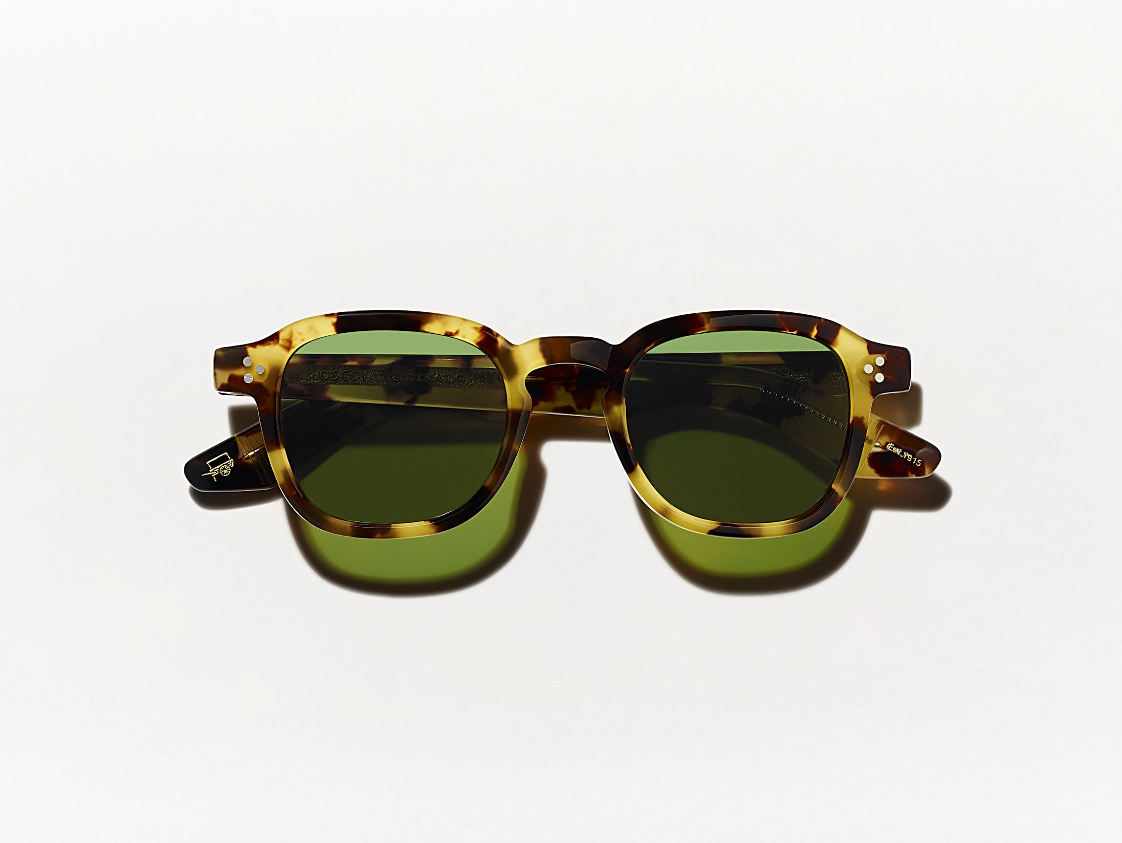 The MOMZA SUN in heritage/tortoise with Calibar Green Glass Lenses